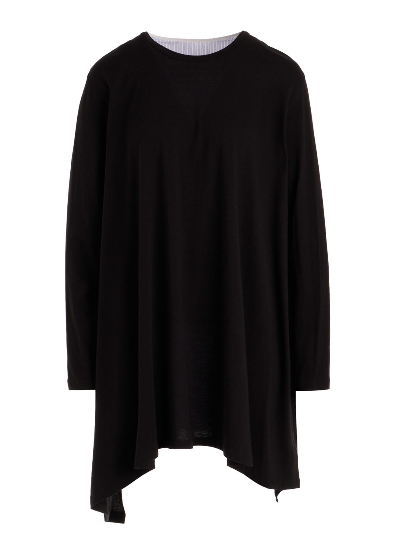 COTTON COMBINATION LONG SLEEVE BLOUSE