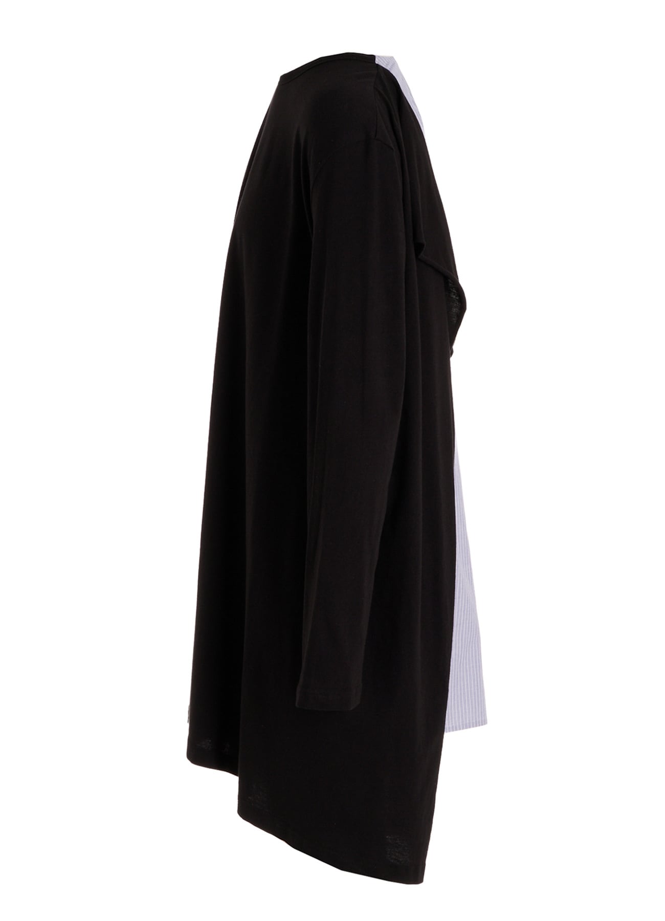 COTTON COMBINATION LONG SLEEVE BLOUSE