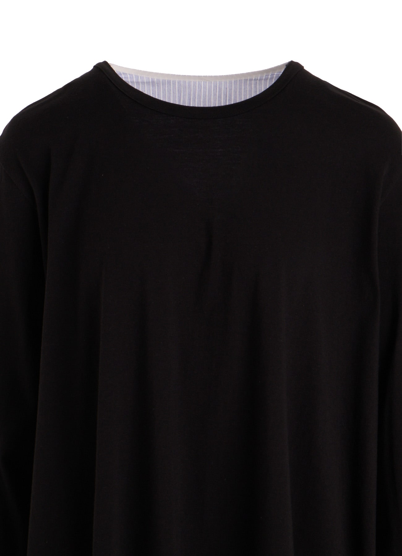 COTTON COMBINATION LONG SLEEVE BLOUSE