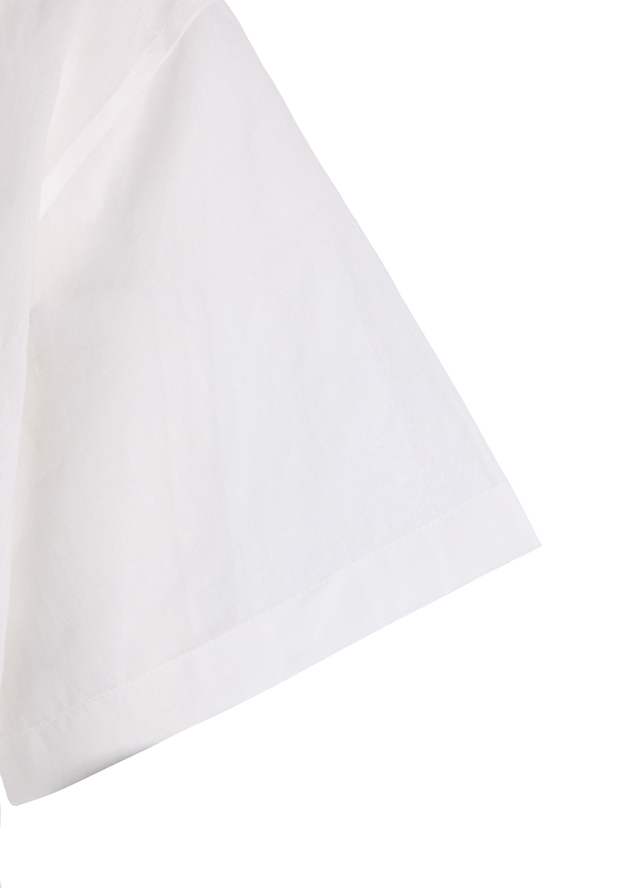RAMIE OPEN COLLAR SHORT SLEEVE BLOUSE