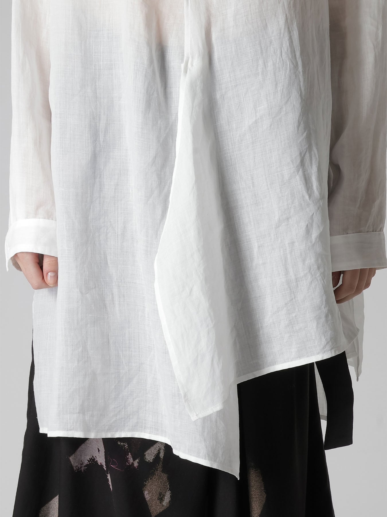 RAMIE STAND COLLAR BLOUSE