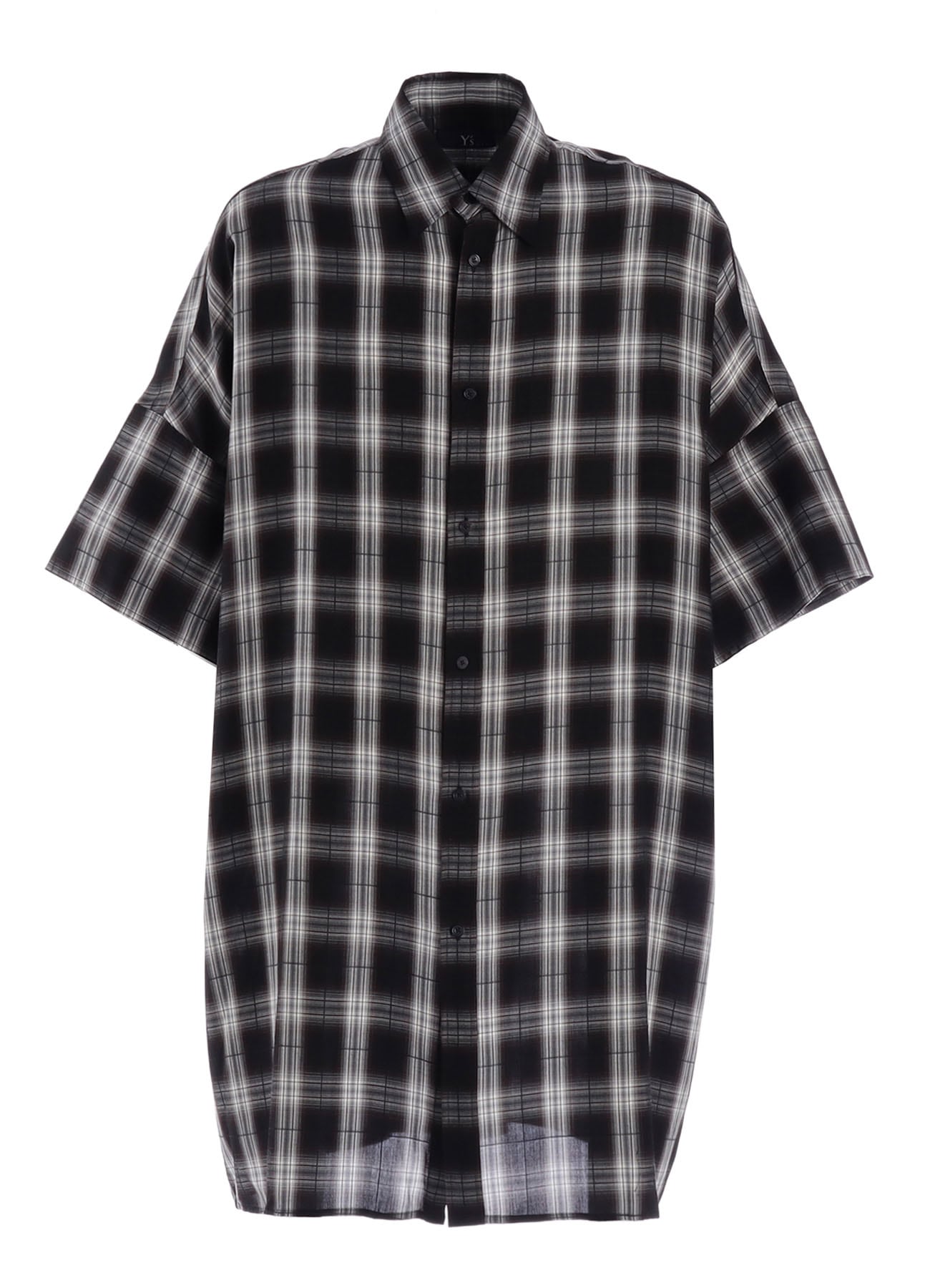 CUPRO SPUN PLAID BIG SHIRT