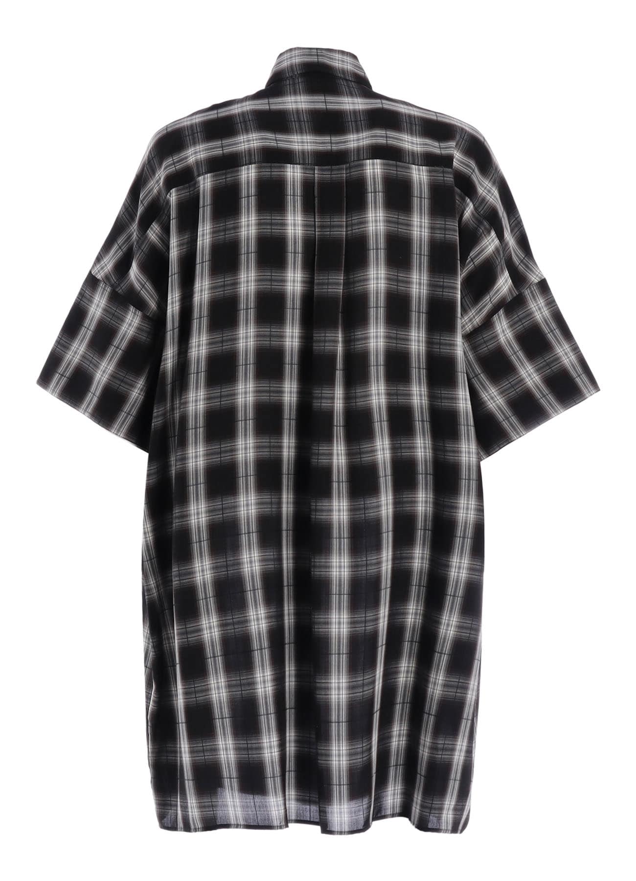 CUPRO SPUN PLAID BIG SHIRT