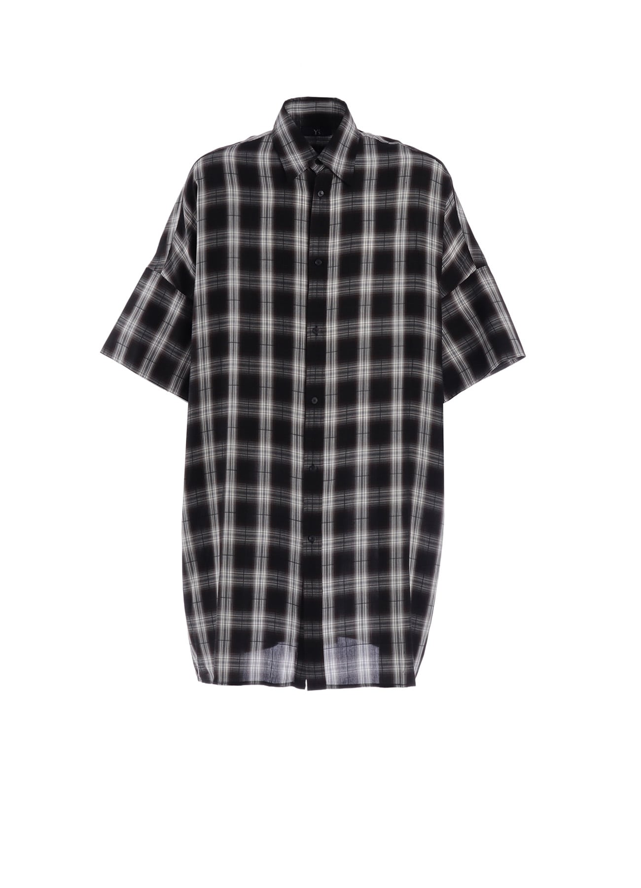 CUPRO SPUN PLAID BIG SHIRT