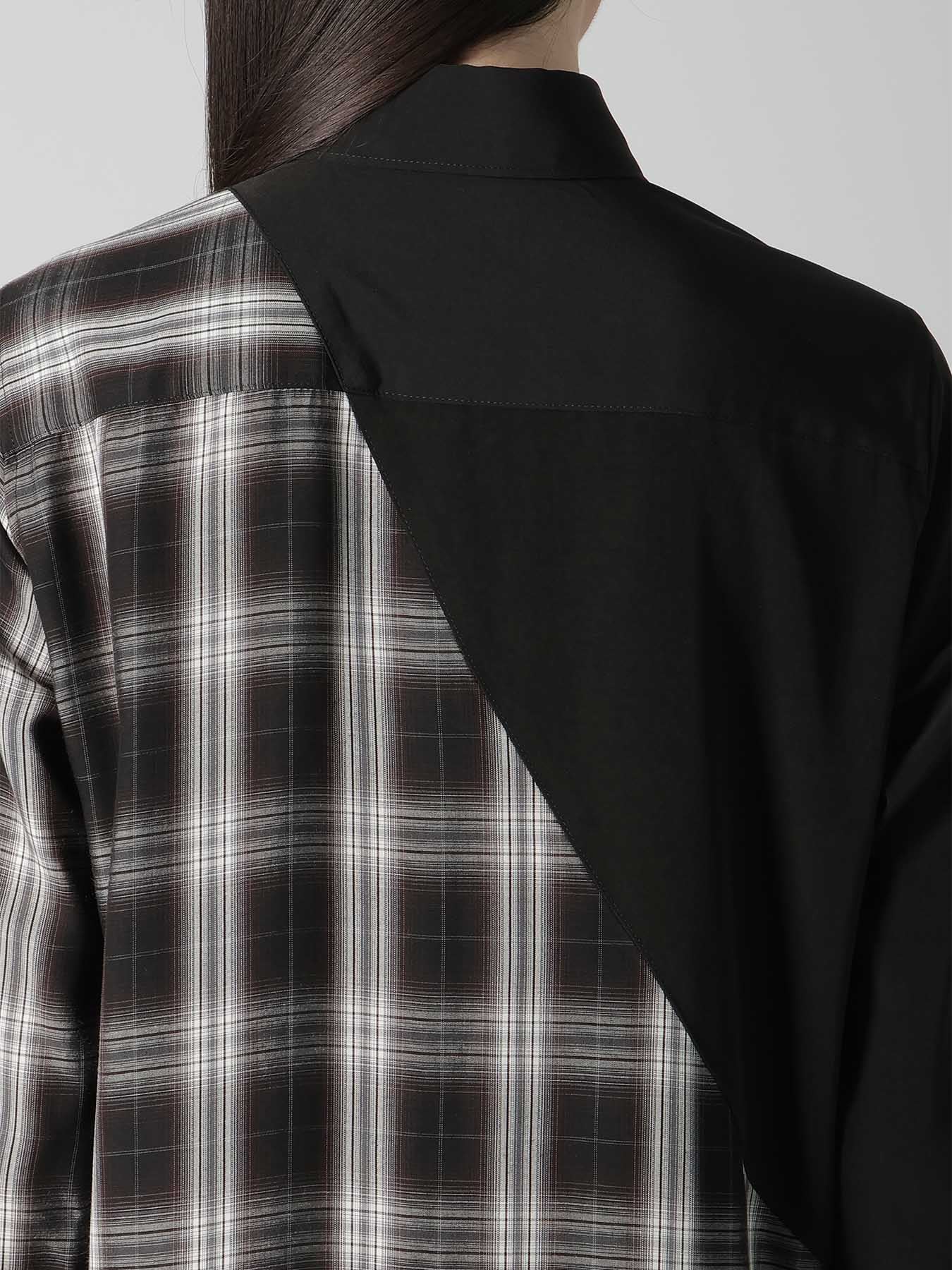 CUPRO SPUN PLAID LONG SHIRT