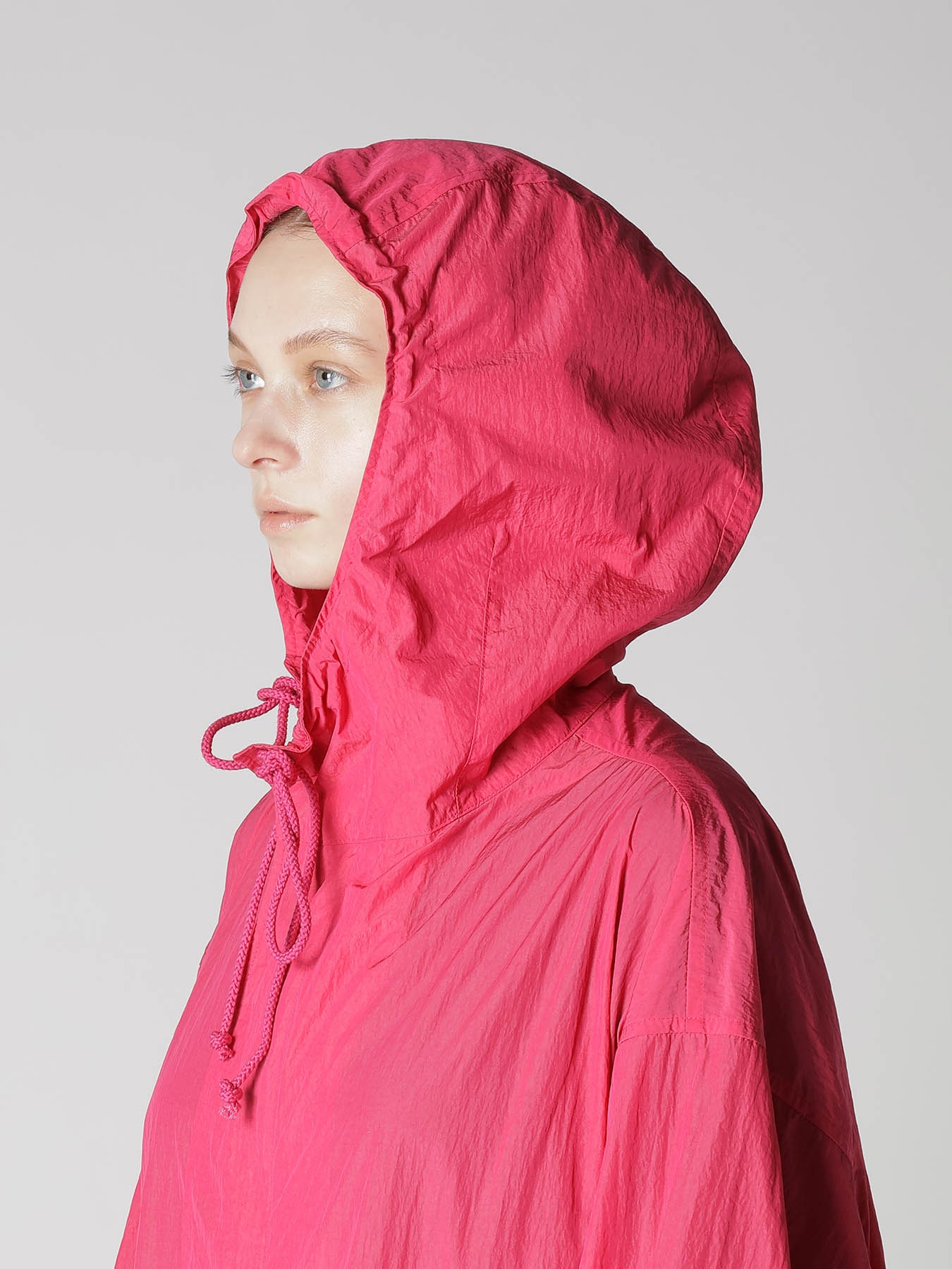 NY/ JET TAFFETA HOODED BIG COAT