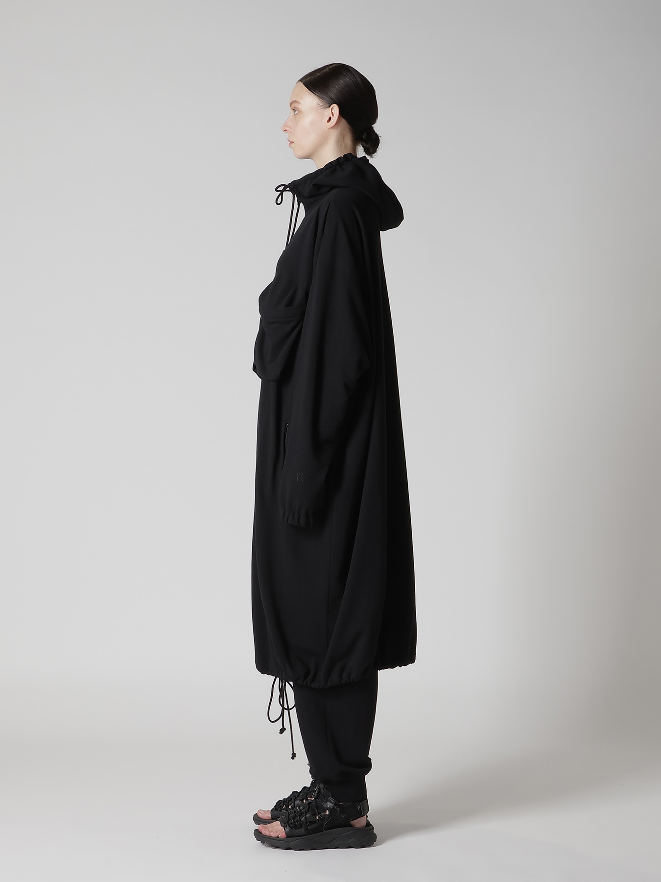 COTTON INLAY ZIP UP POCKET COAT