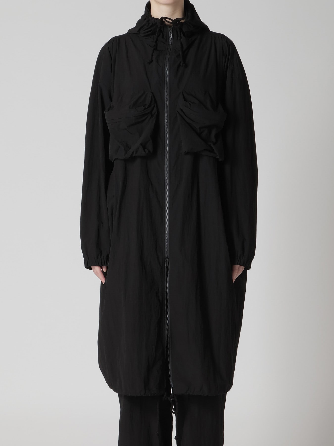 NY/ JET TAFFETA ZIP UP POCKET COAT