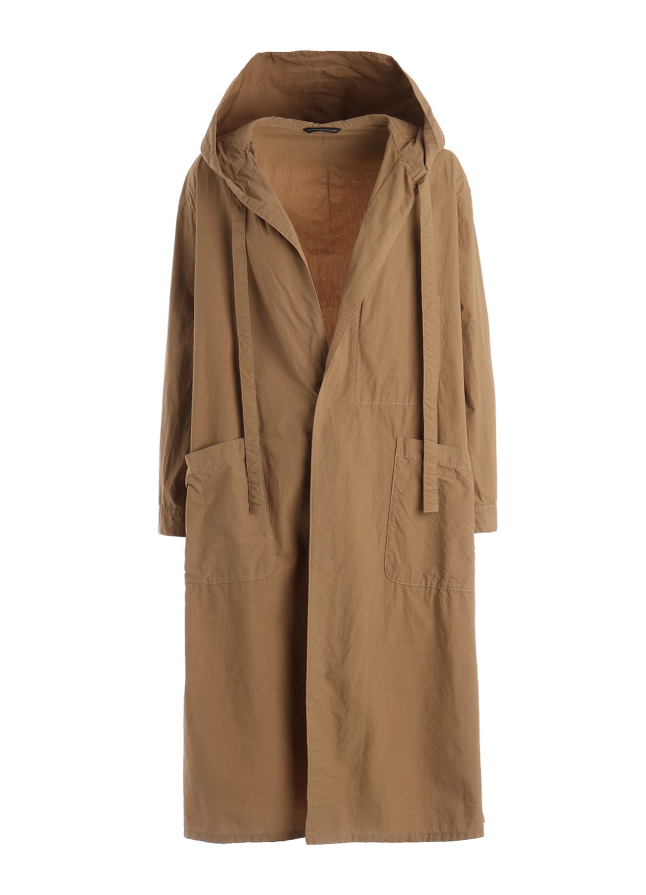 COTTON TYPEWRITER HOODED GOWN