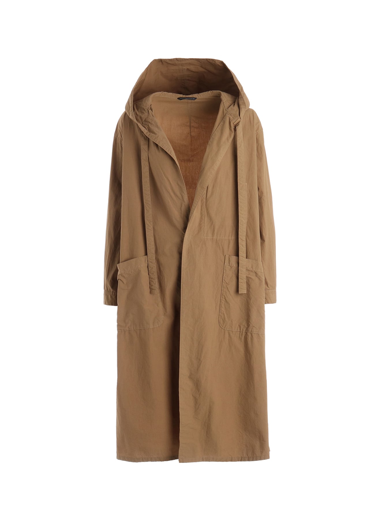 COTTON TYPEWRITER HOODED GOWN