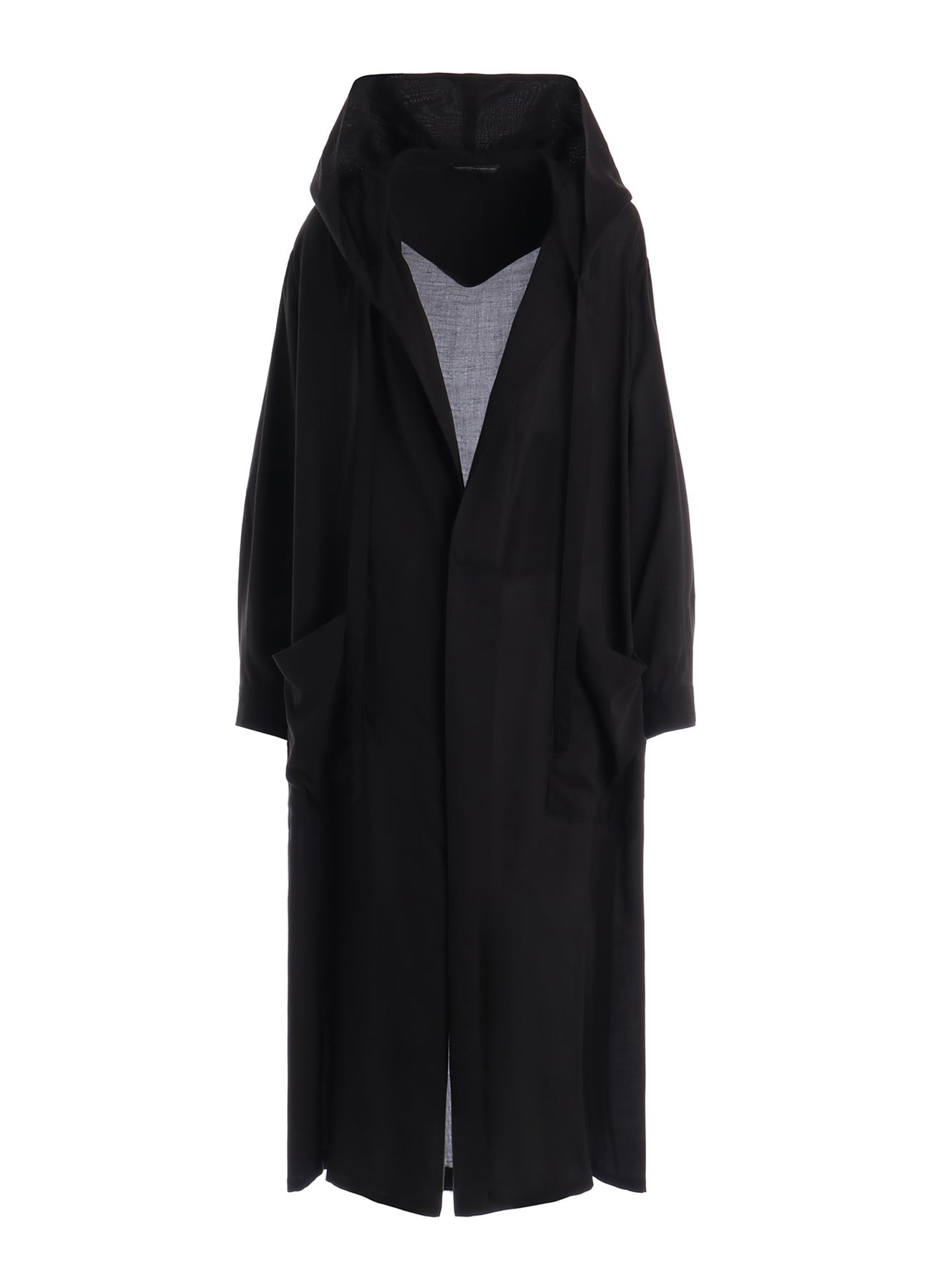 CELLULOSE LAWN HOODED GOWN