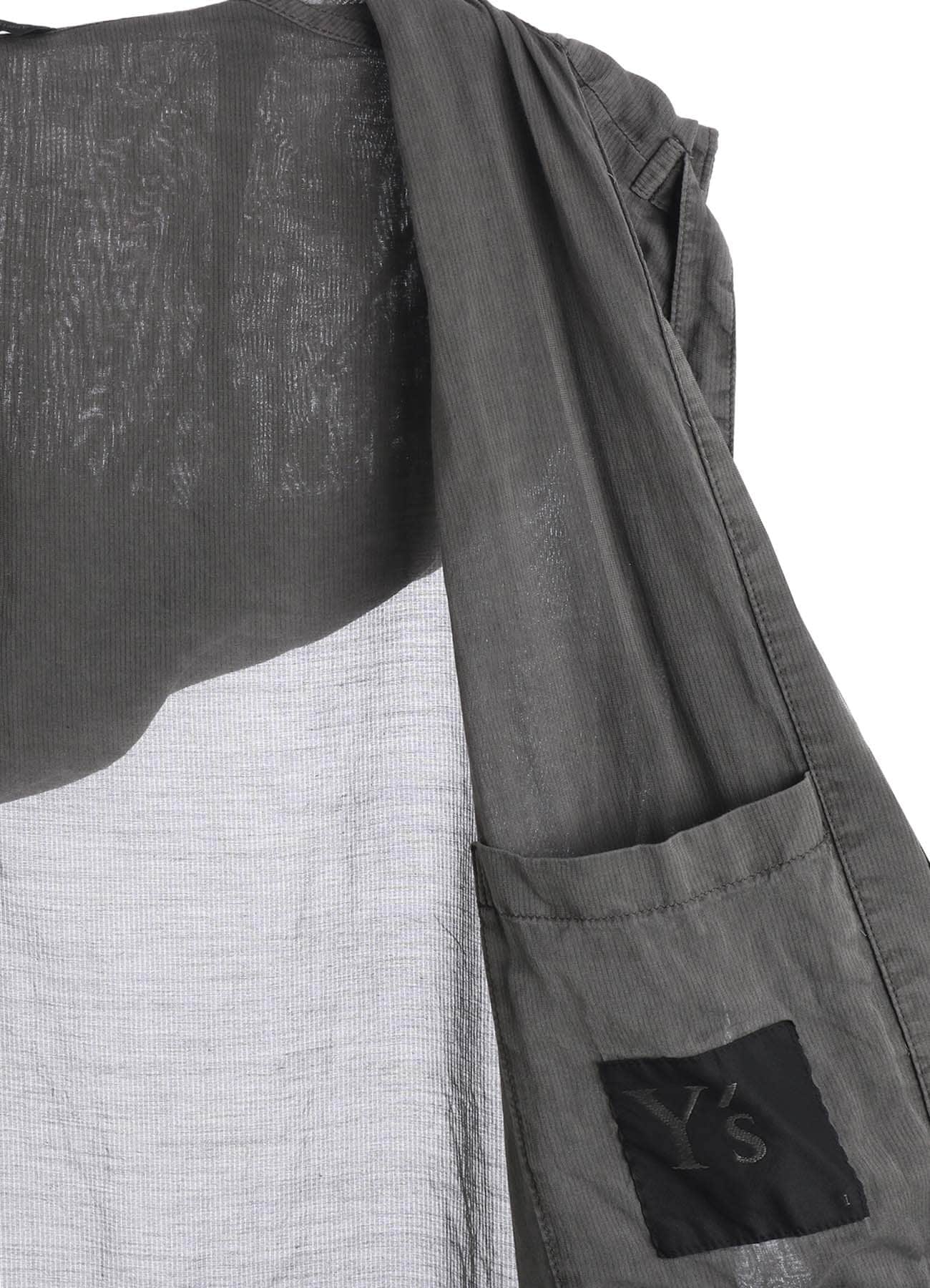 CUPRO/COTTON GARMENT DYED HOODED GOWN