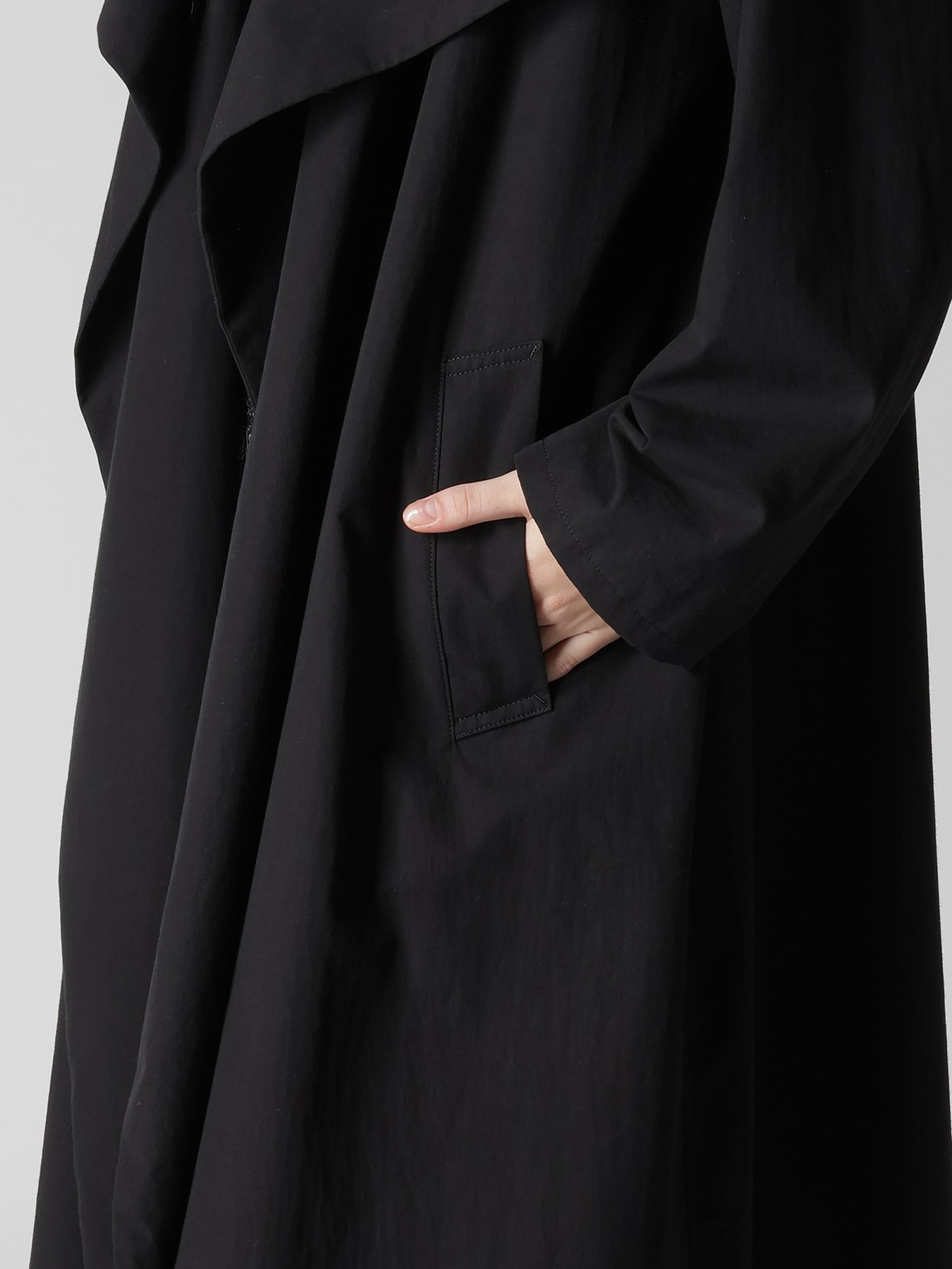 COTTON BROAD BIG LAPEL COAT