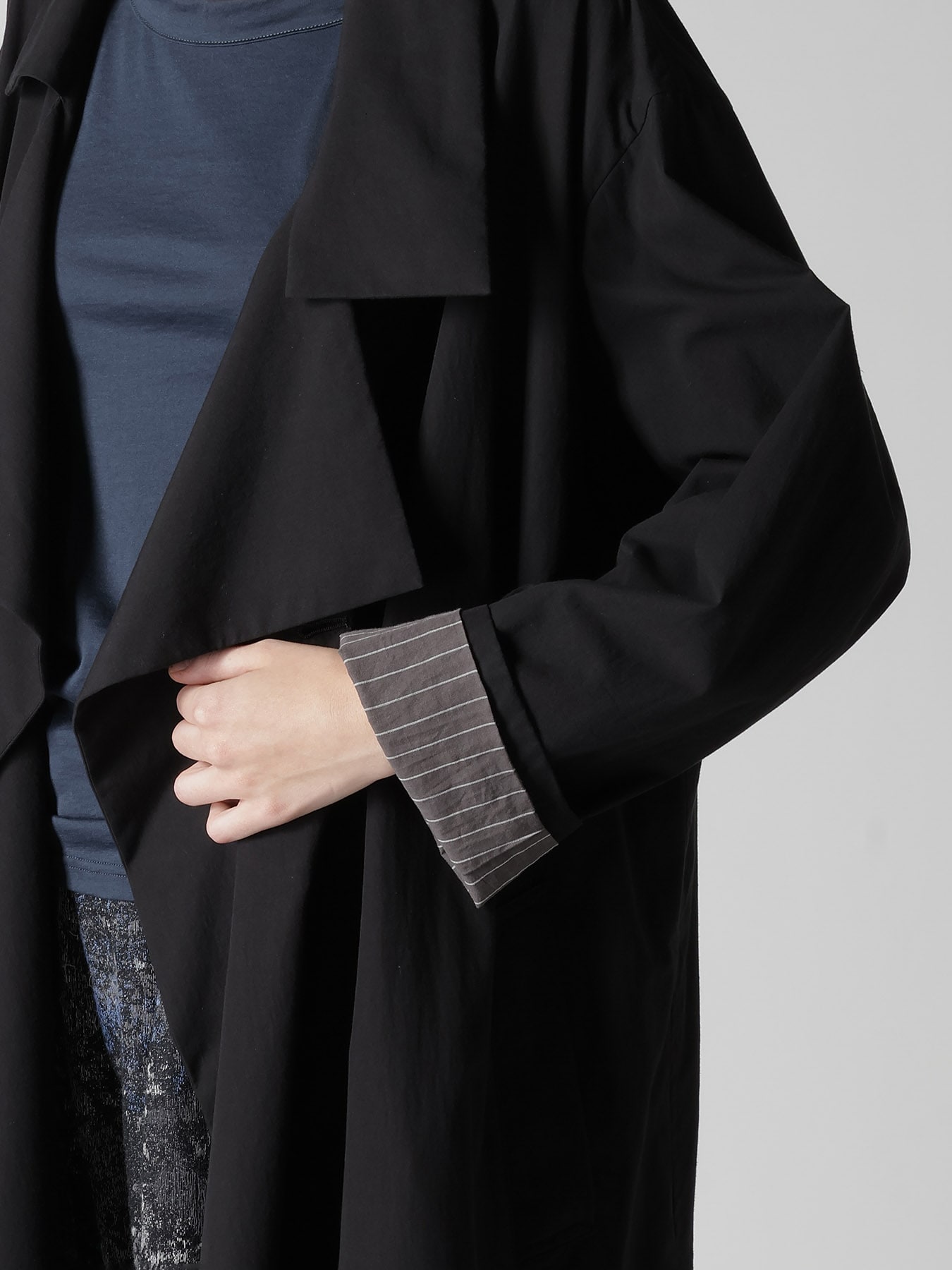 COTTON BROAD BIG LAPEL COAT