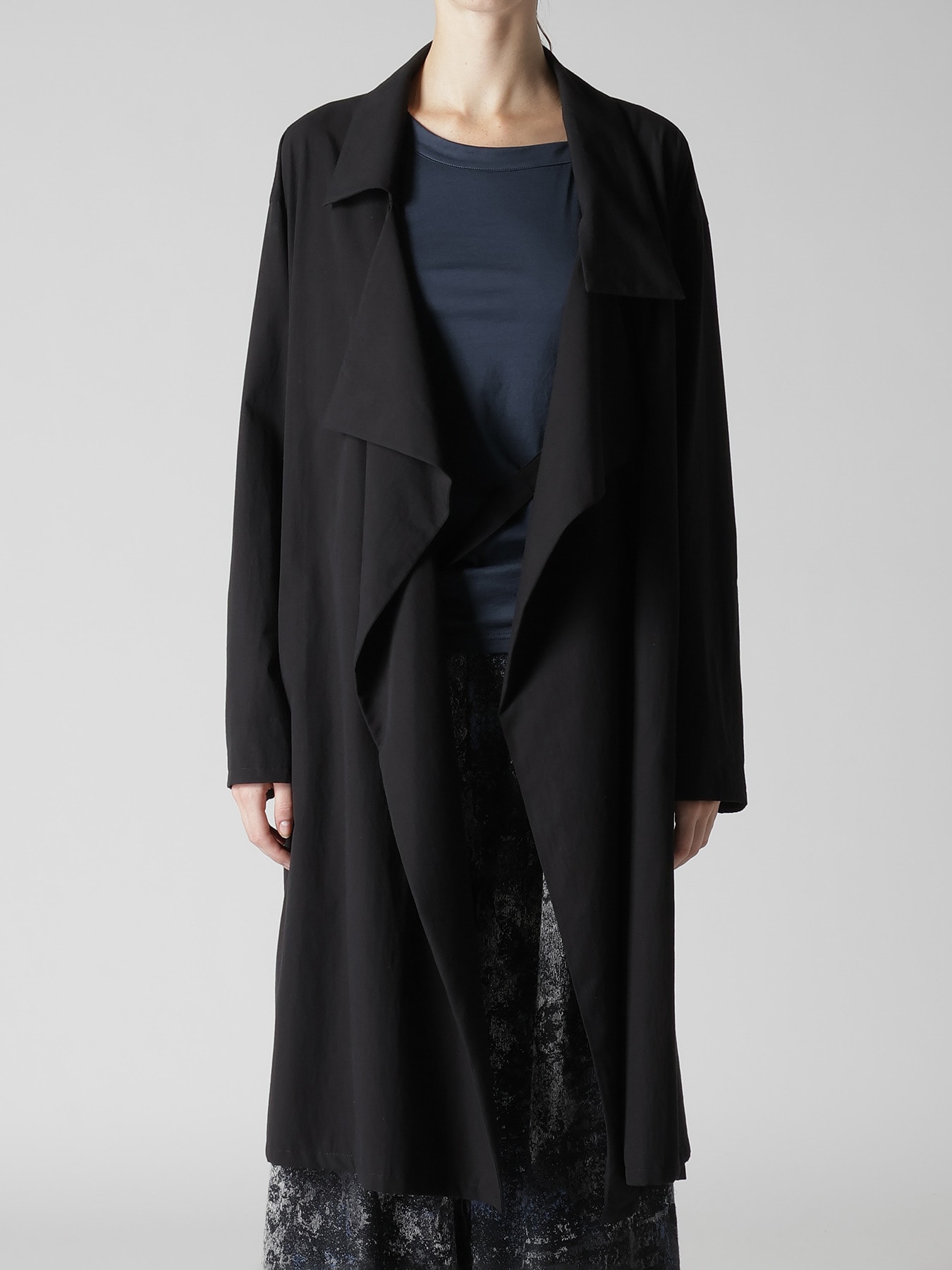 COTTON BROAD BIG LAPEL COAT