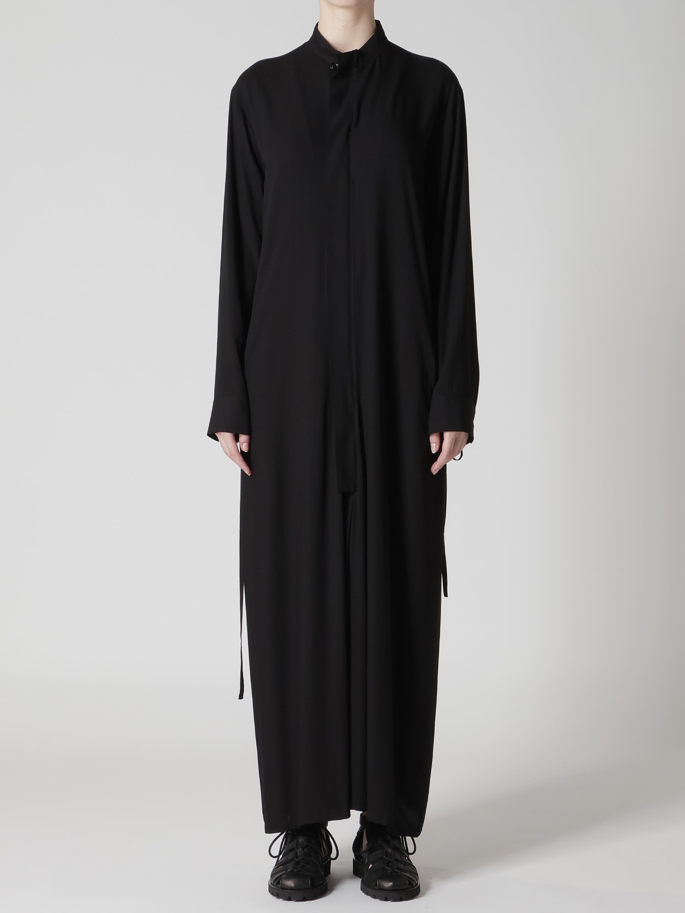 RAYON TWILL DRAW STRING DRESS