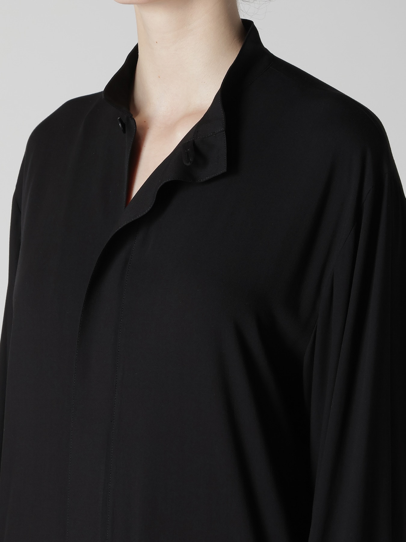 RAYON TWILL DRAW STRING DRESS