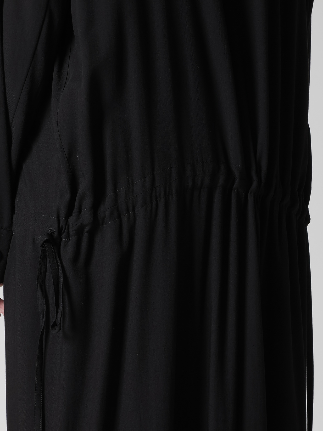 RAYON TWILL DRAW STRING DRESS