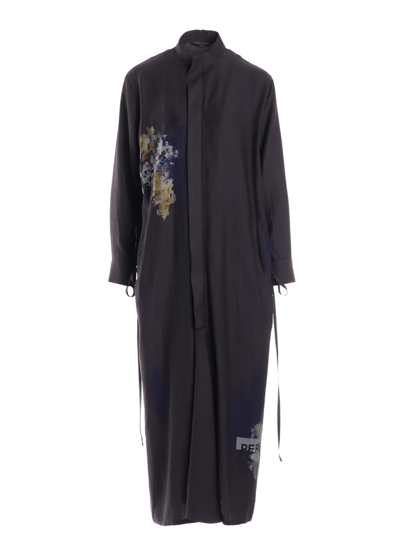 CUPRO/DUNGAREE TWILL DRAW STRING DRESS