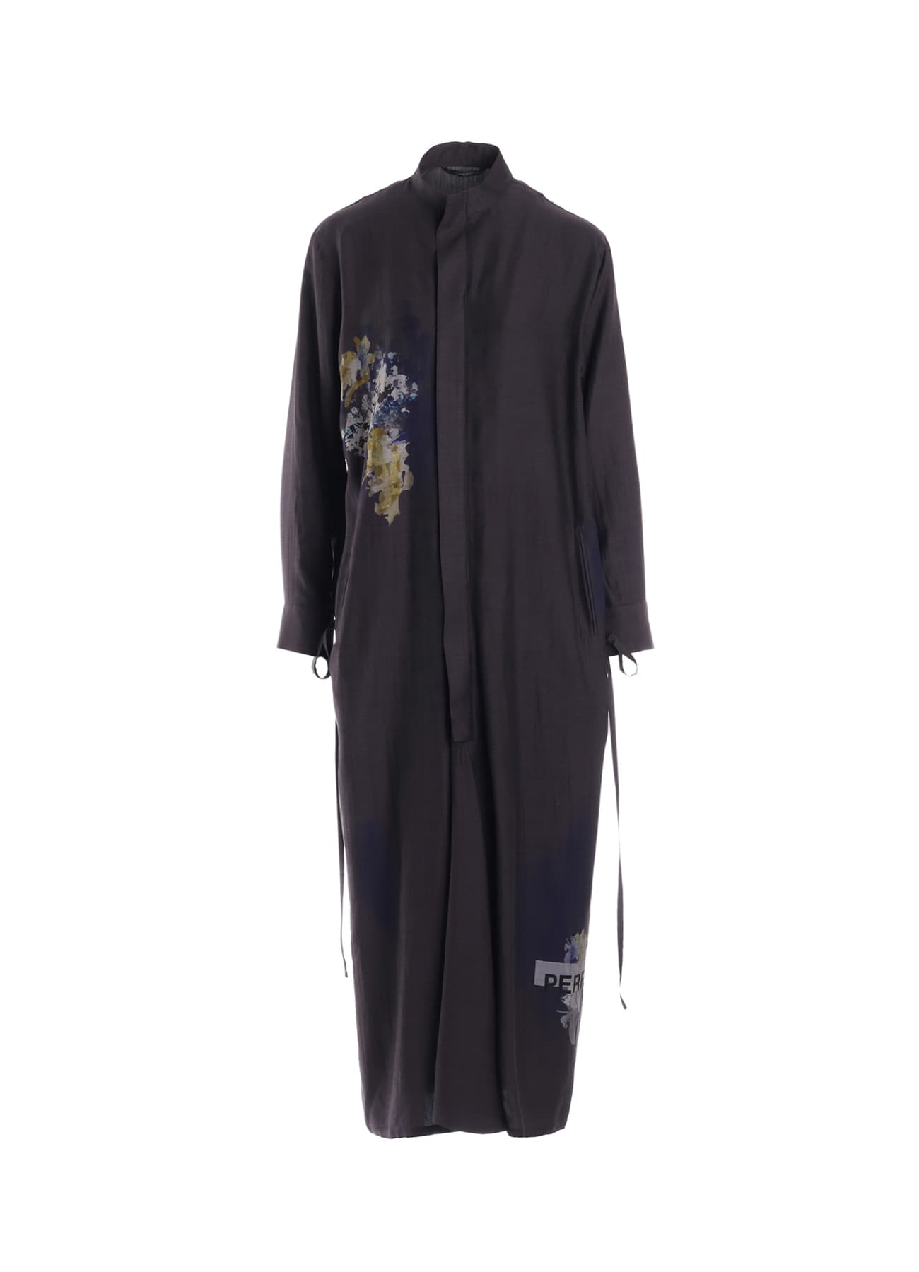 CUPRO/DUNGAREE TWILL DRAW STRING DRESS