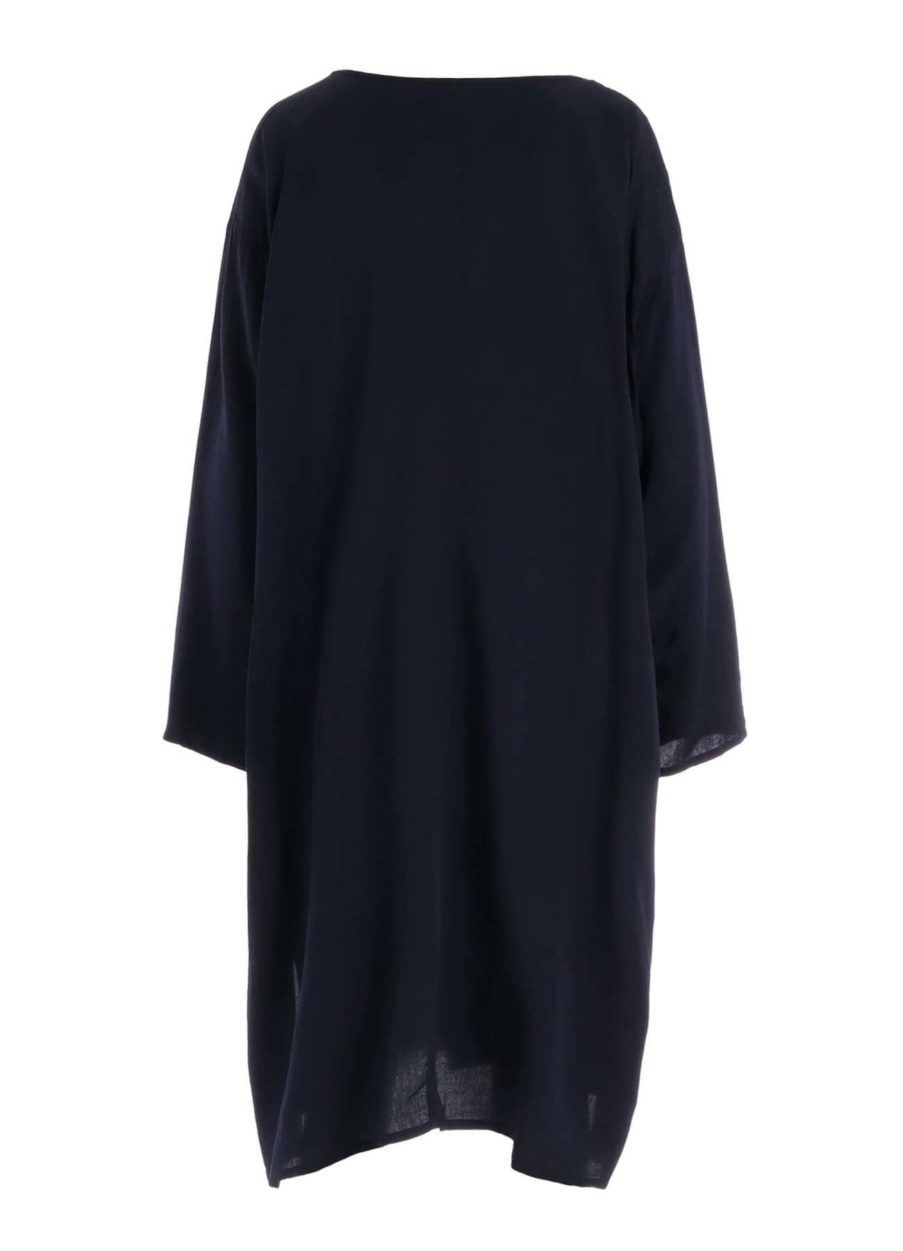 CU/ DUNGAREE TWILL BOTANICAL COLLARLESS DRESS