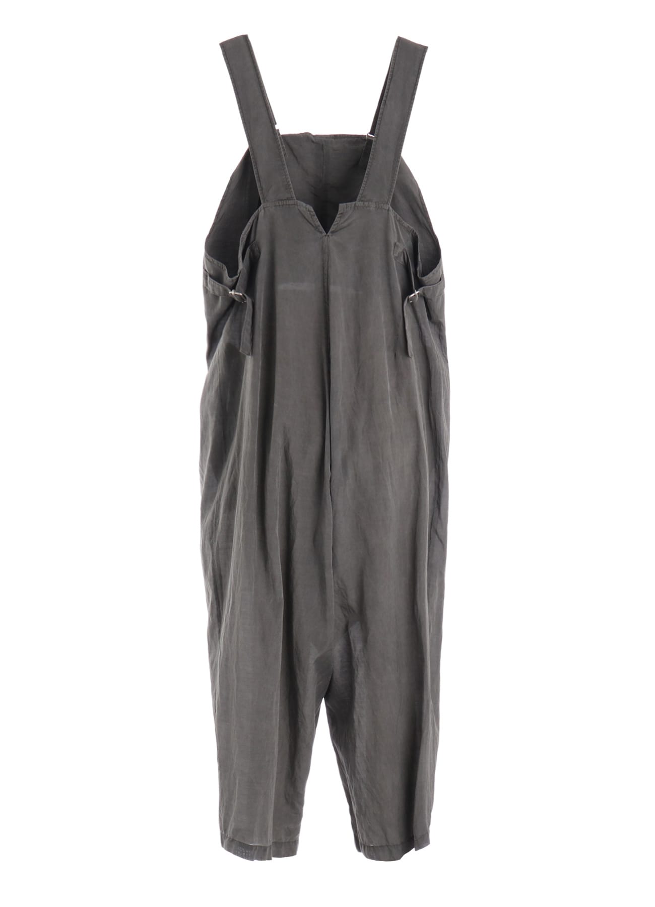 CUPRO/COTTON LAWN GARMENT DYED SALOPETTE PANTS