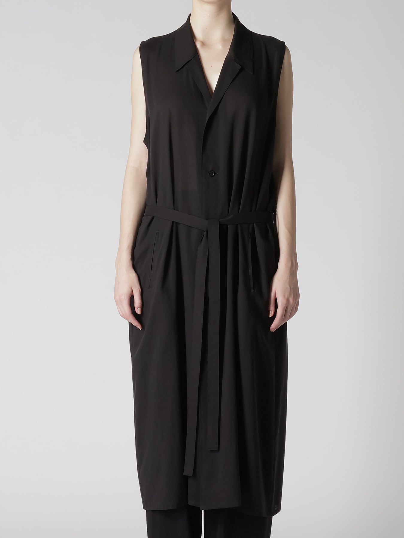 CELLULOSE LAWN BELTED DRESS