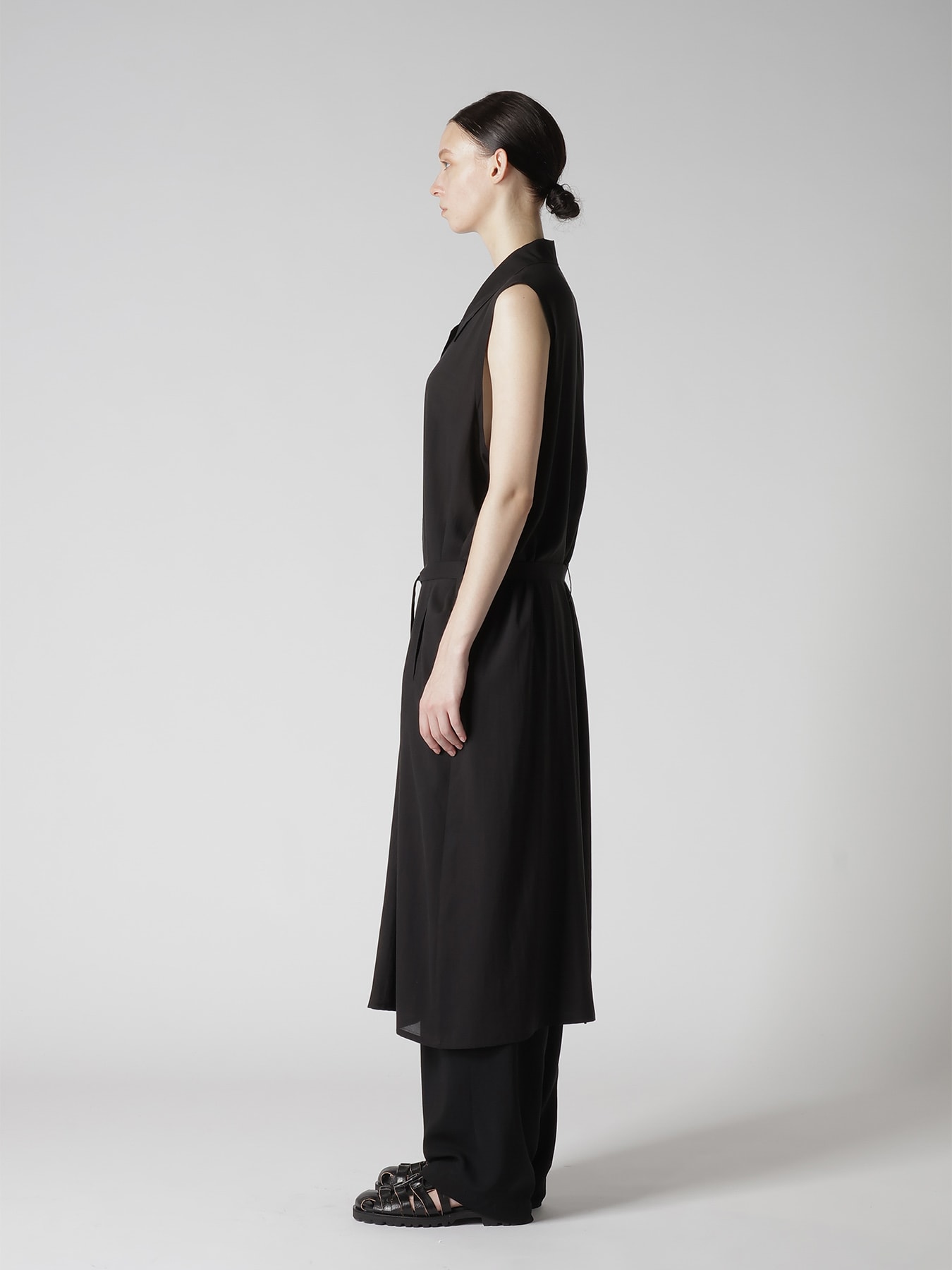 CELLULOSE LAWN BELTED DRESS