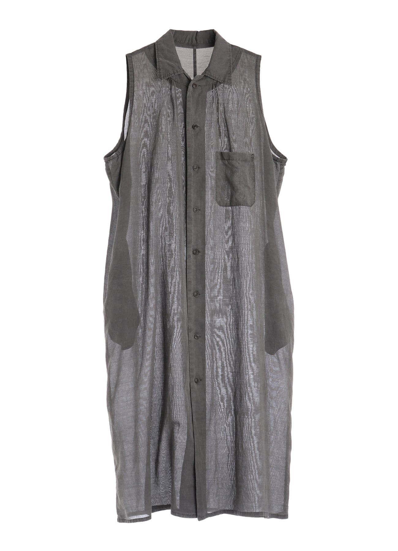 CUPRO/COTTON GARMENT GATHERED DRESS