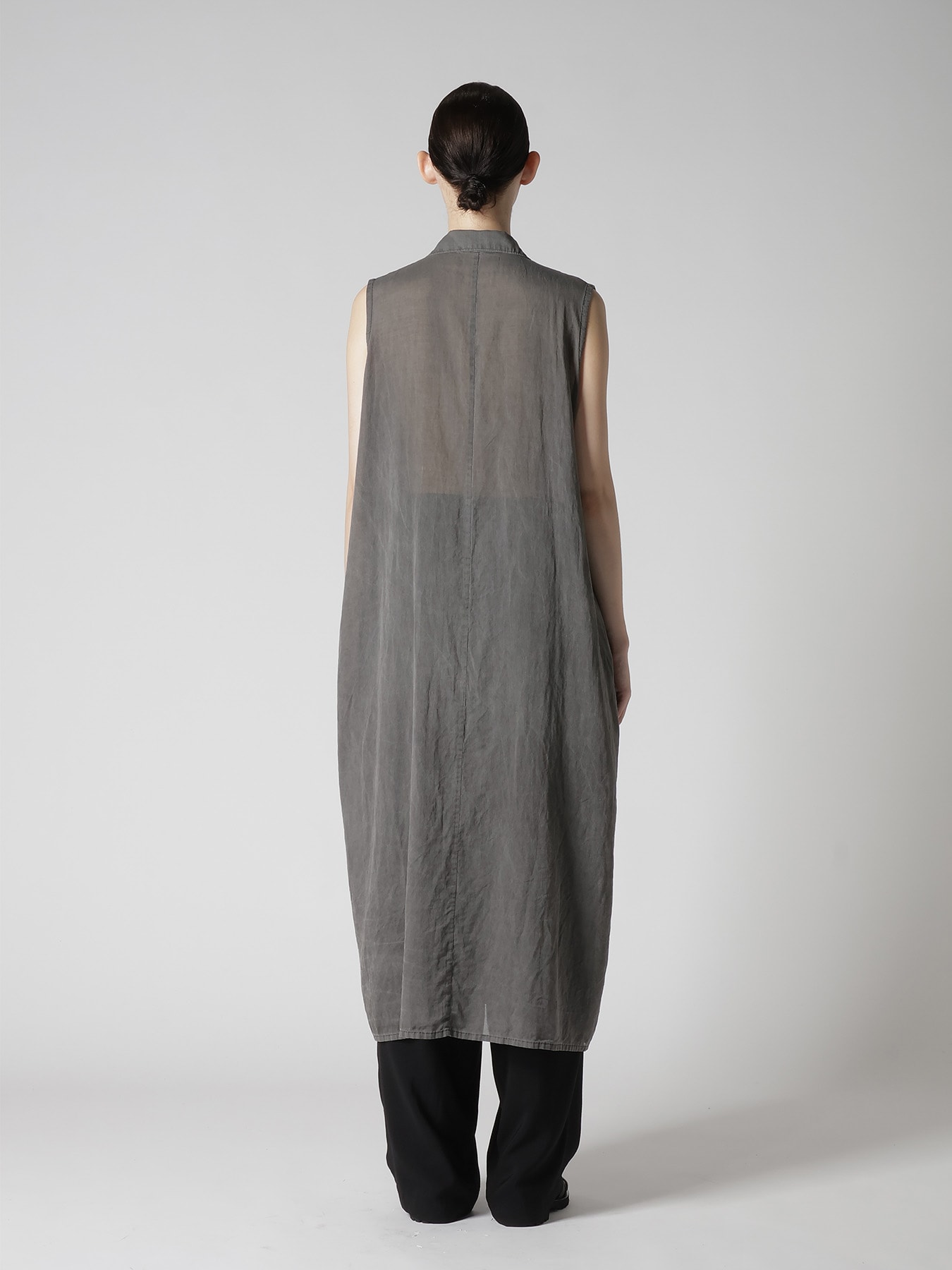 CUPRO/COTTON GARMENT GATHERED DRESS