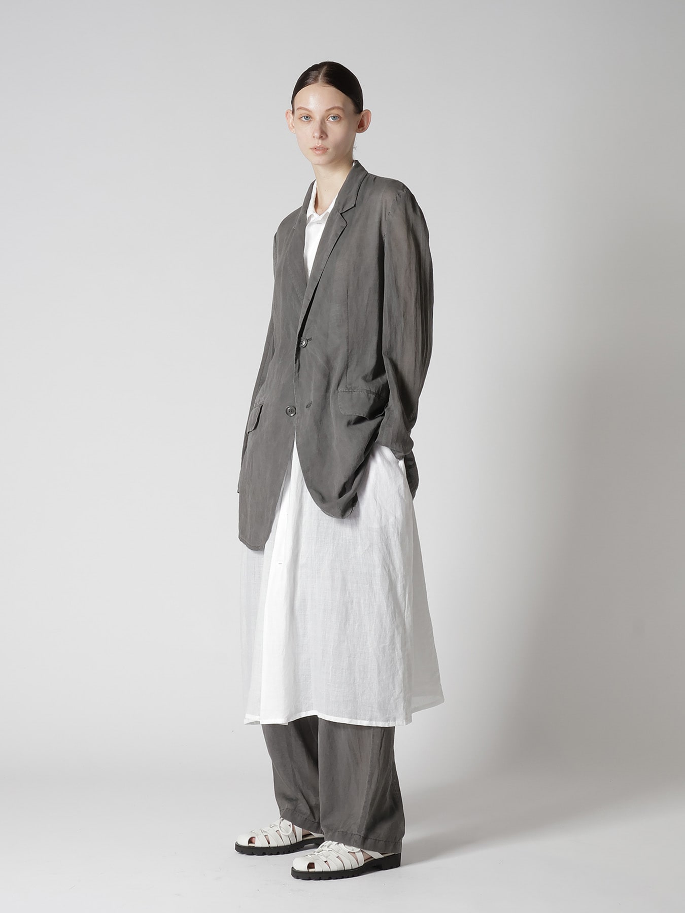 RAMIE NECK GATHER DRESS