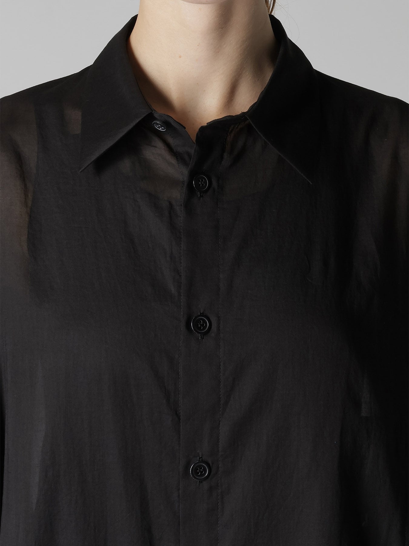 COTTON LAWN ANGEL DOT PRINT GATHERED SLEEVE SHIRT DRESS