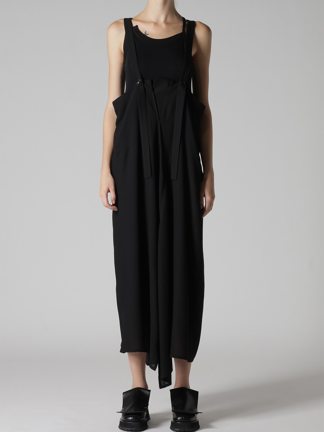 RY/NY GAUZE SHOULDER STRAP DRESS