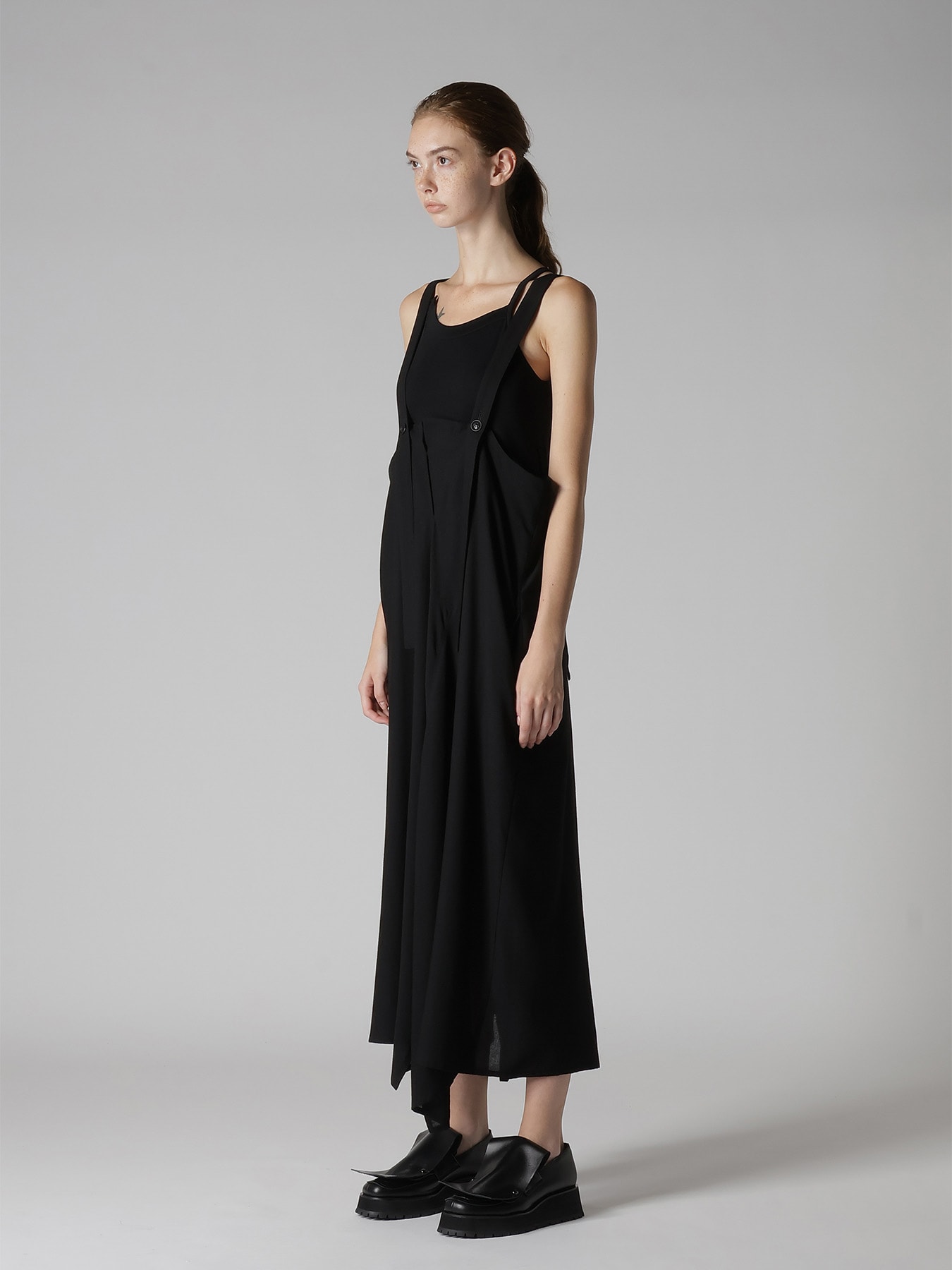 RY/NY GAUZE SHOULDER STRAP DRESS