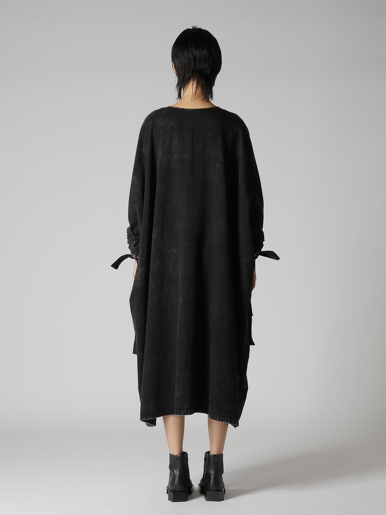 6OZ DENIM CHEMICAL WASH DRESS