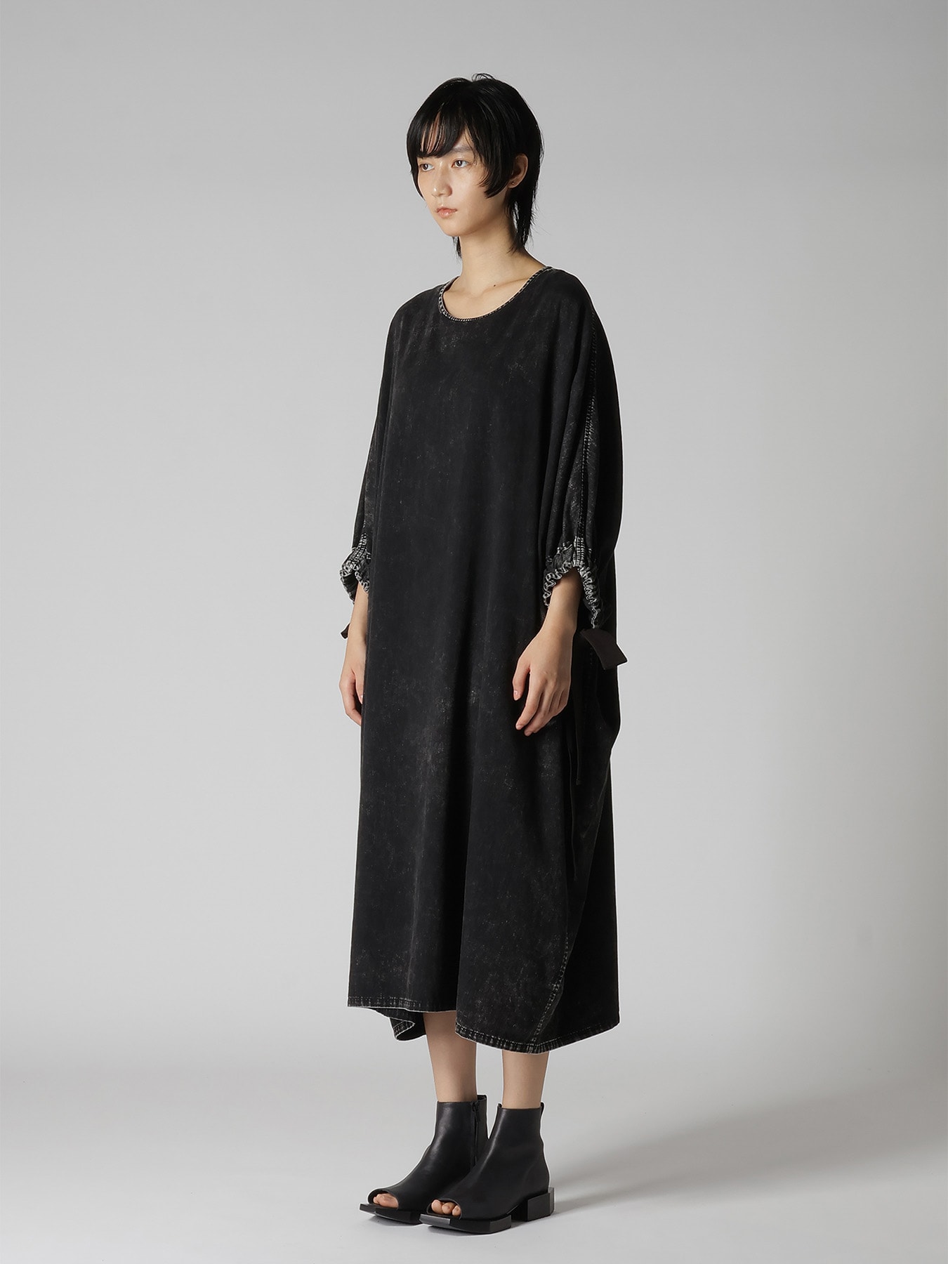 6OZ DENIM CHEMICAL WASH DRESS