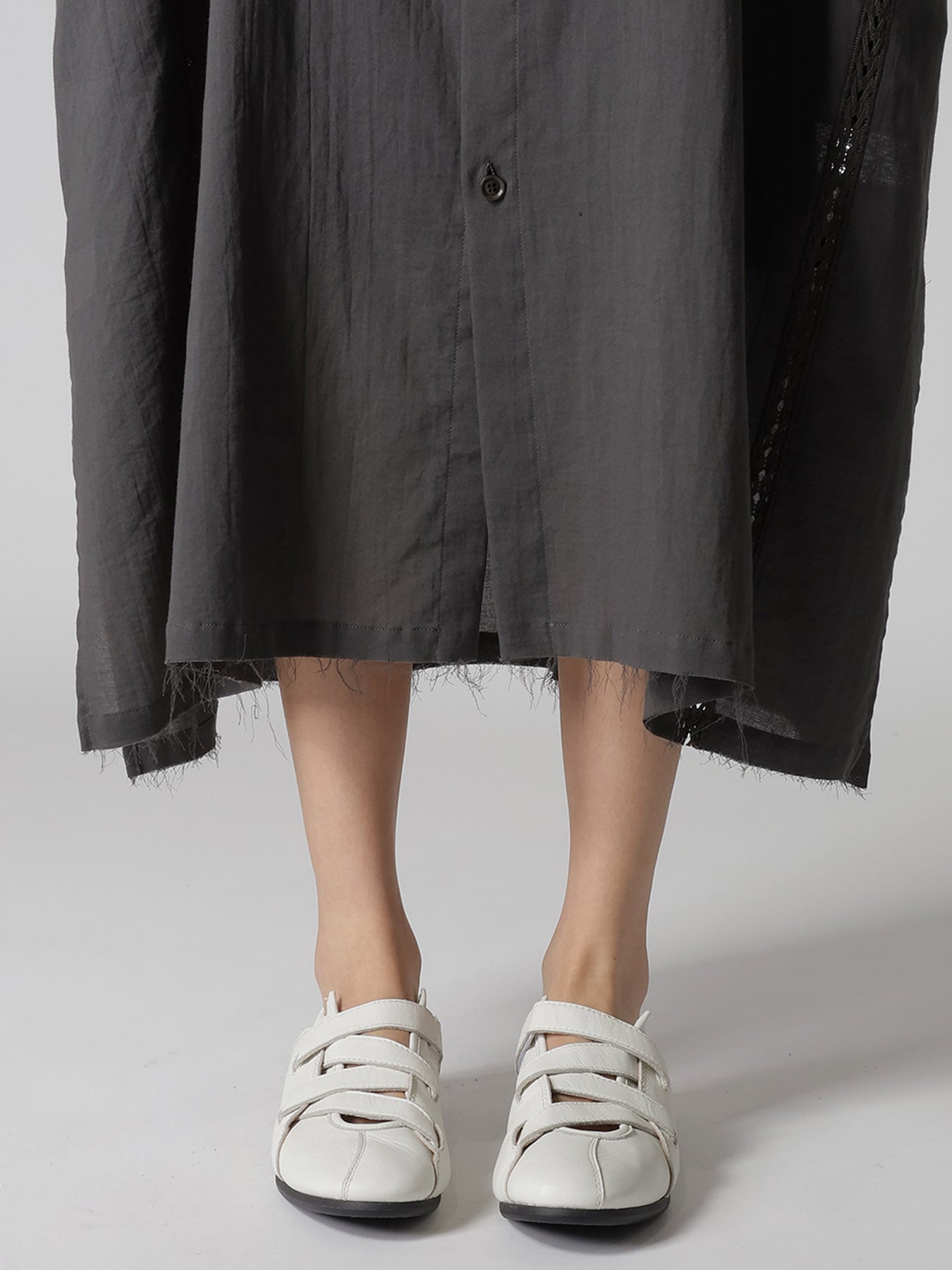 COTTON LACE PATCHWORK SHIRT DRESS