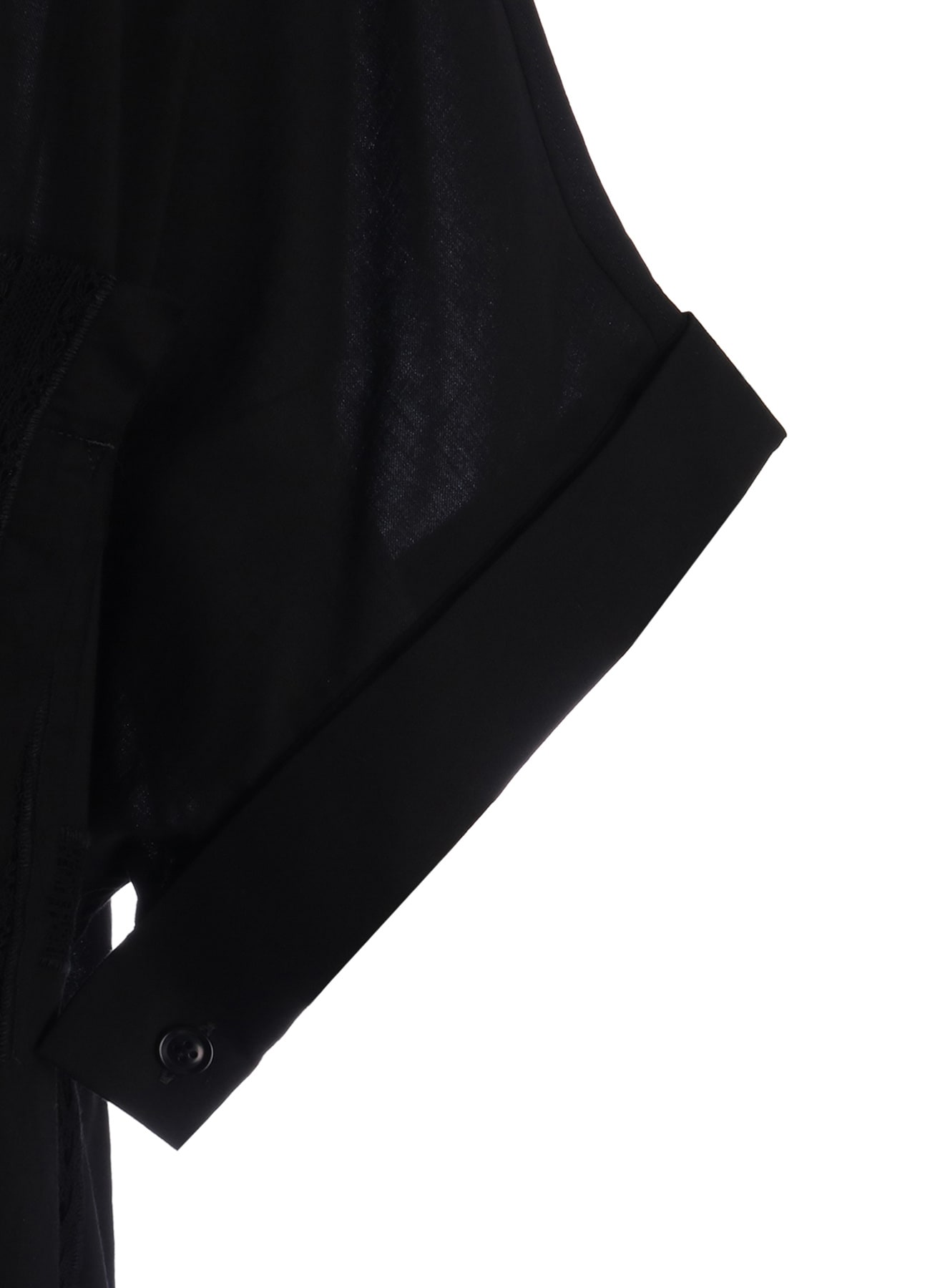 COTTON LACE PATCHWORK SHIRT DRESS