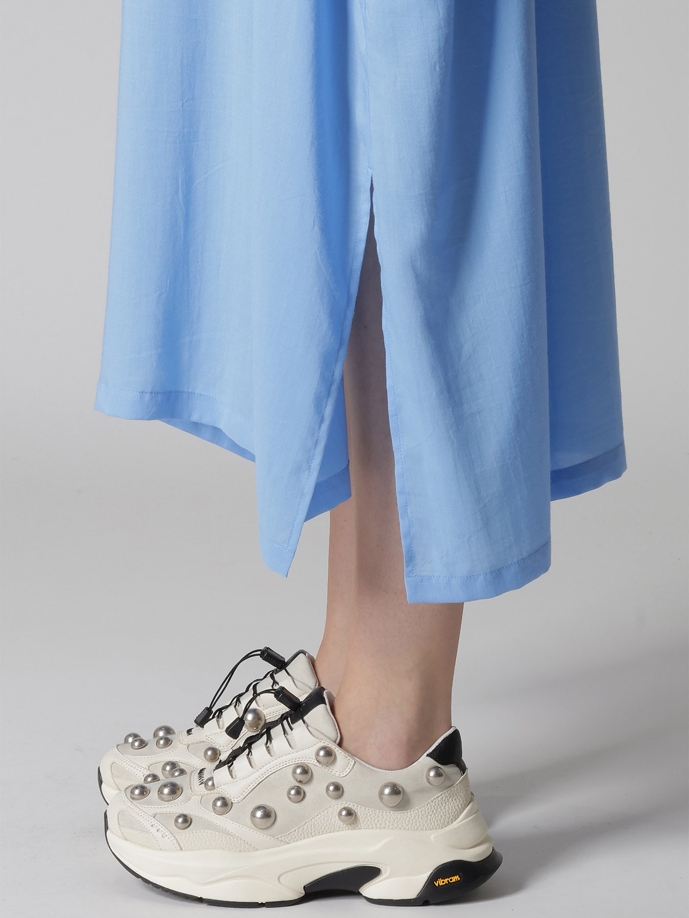 CELLULOSE LAWN ARRANGED SHIRT DRESS