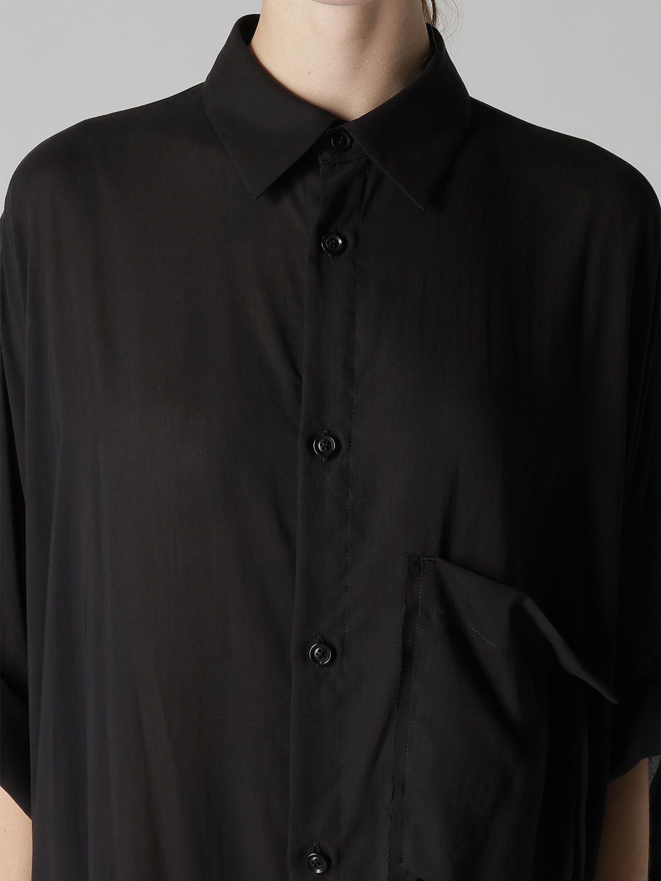 CELLULOSE LAWN ARRANGED SHIRT DRESS