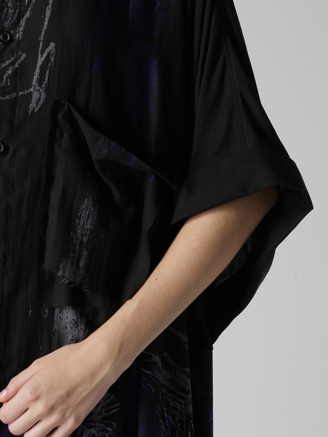 CUPRO/DUNGAREE TWILL SHIRT DRESS