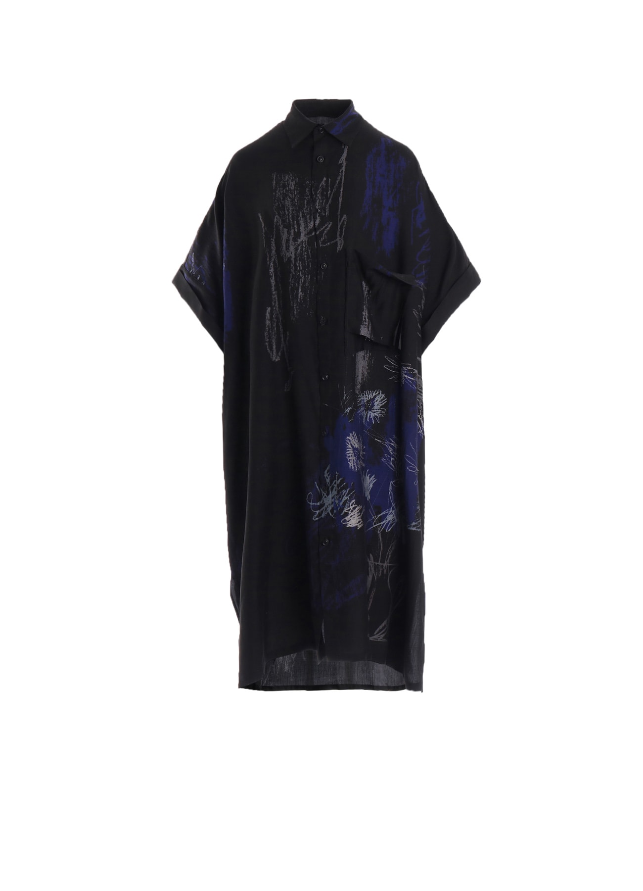 CUPRO/DUNGAREE TWILL SHIRT DRESS