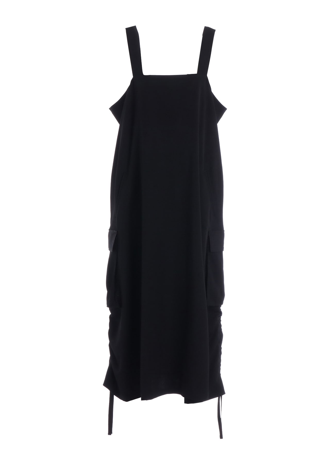 WOOL GABARDINE STRAP DRESS