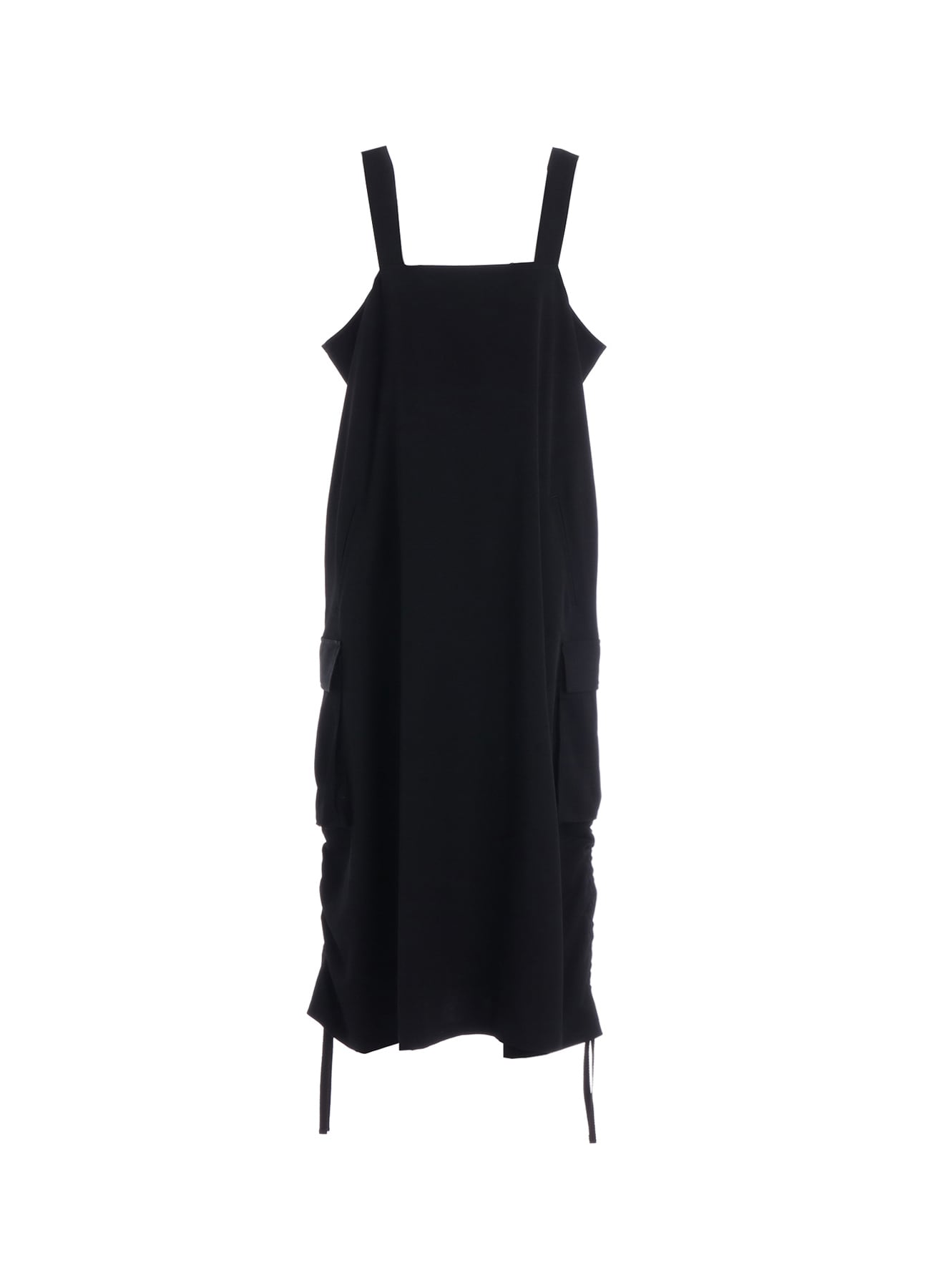WOOL GABARDINE STRAP DRESS