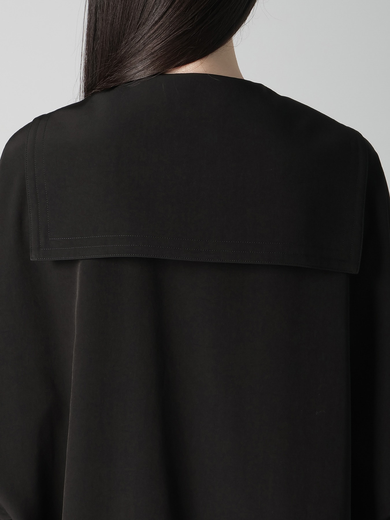 TA/PE SUPER VIYON TUSSER SAILOR COLLAR DRESS