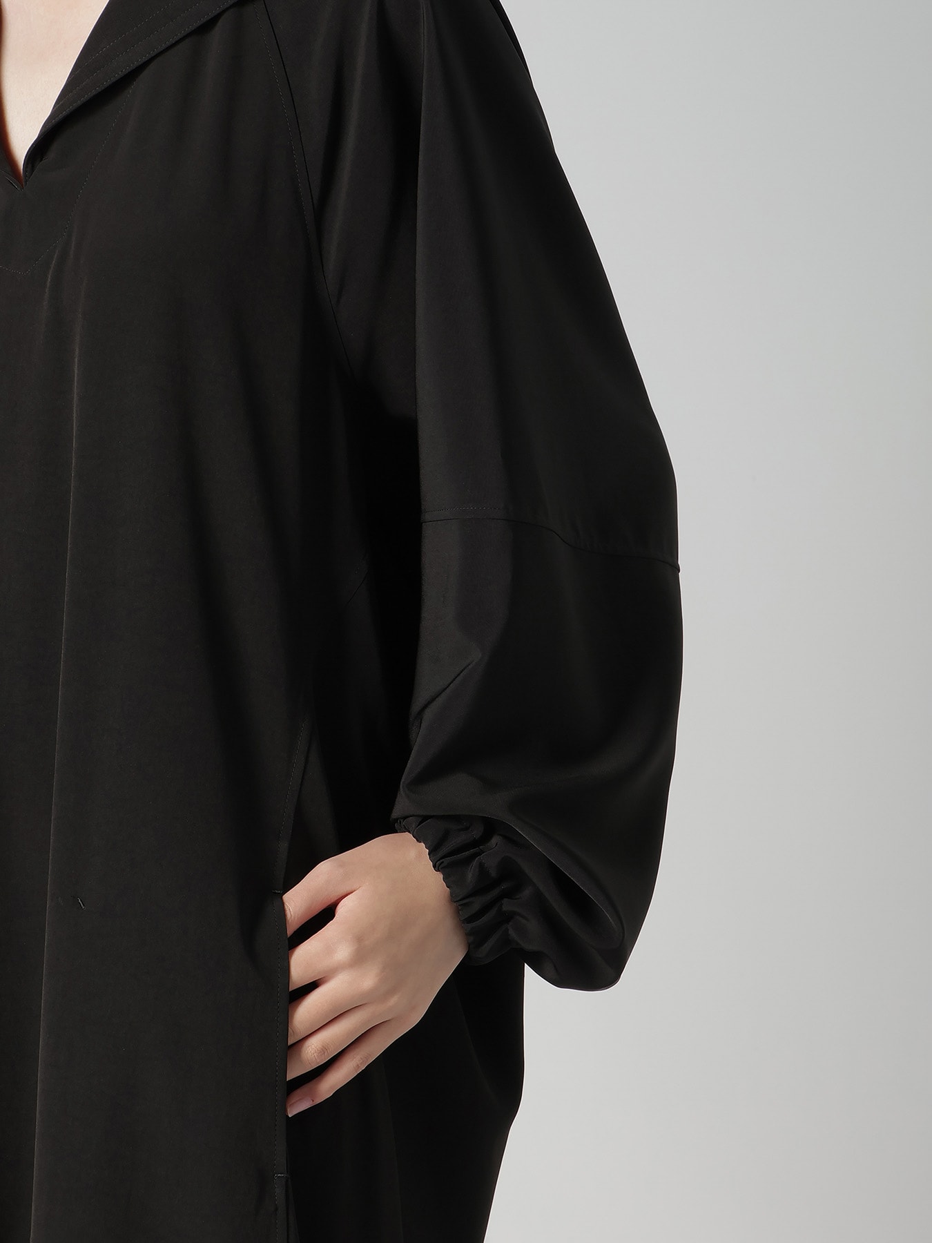 TA/PE SUPER VIYON TUSSER SAILOR COLLAR DRESS