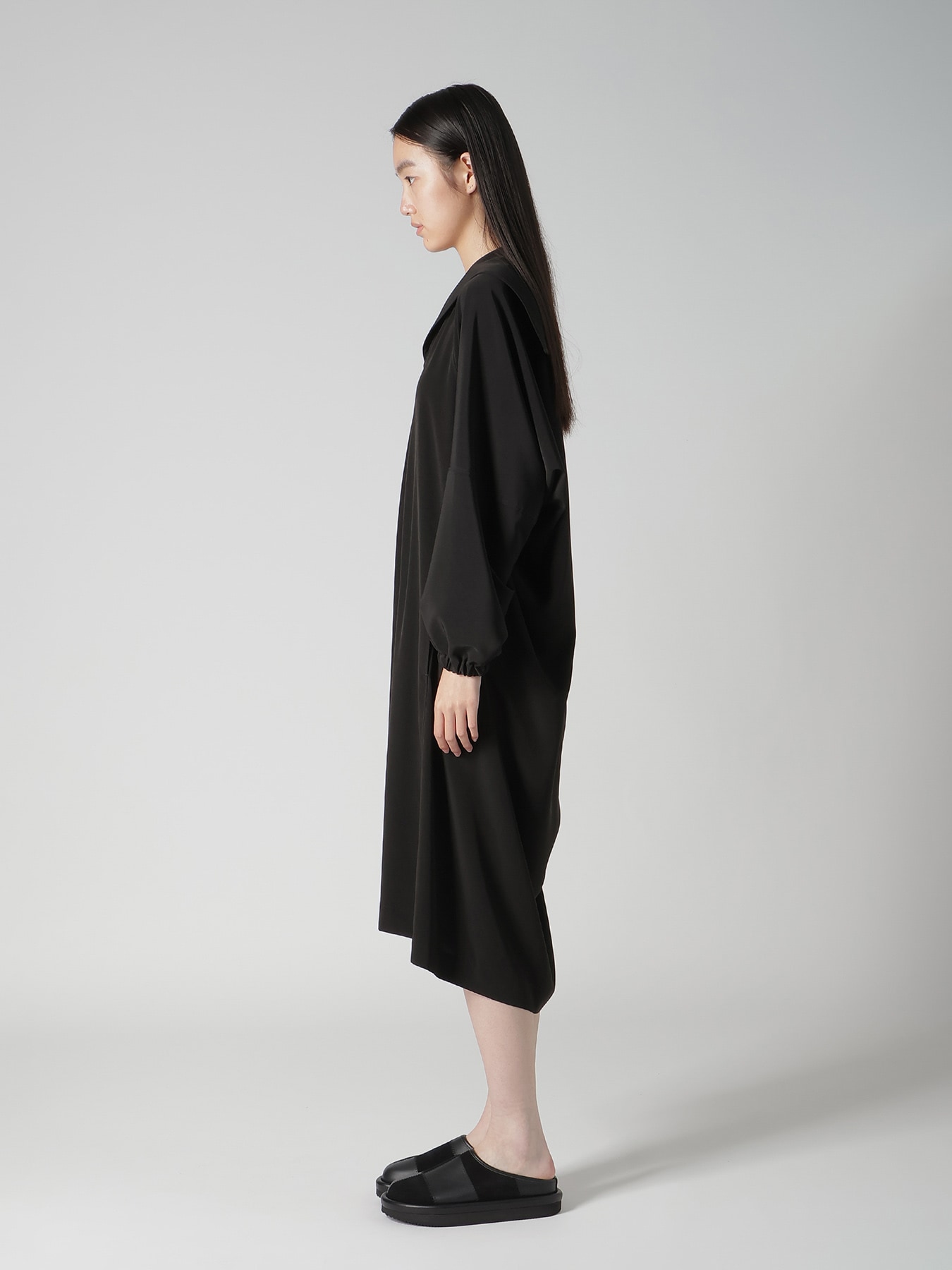 TA/PE SUPER VIYON TUSSER SAILOR COLLAR DRESS