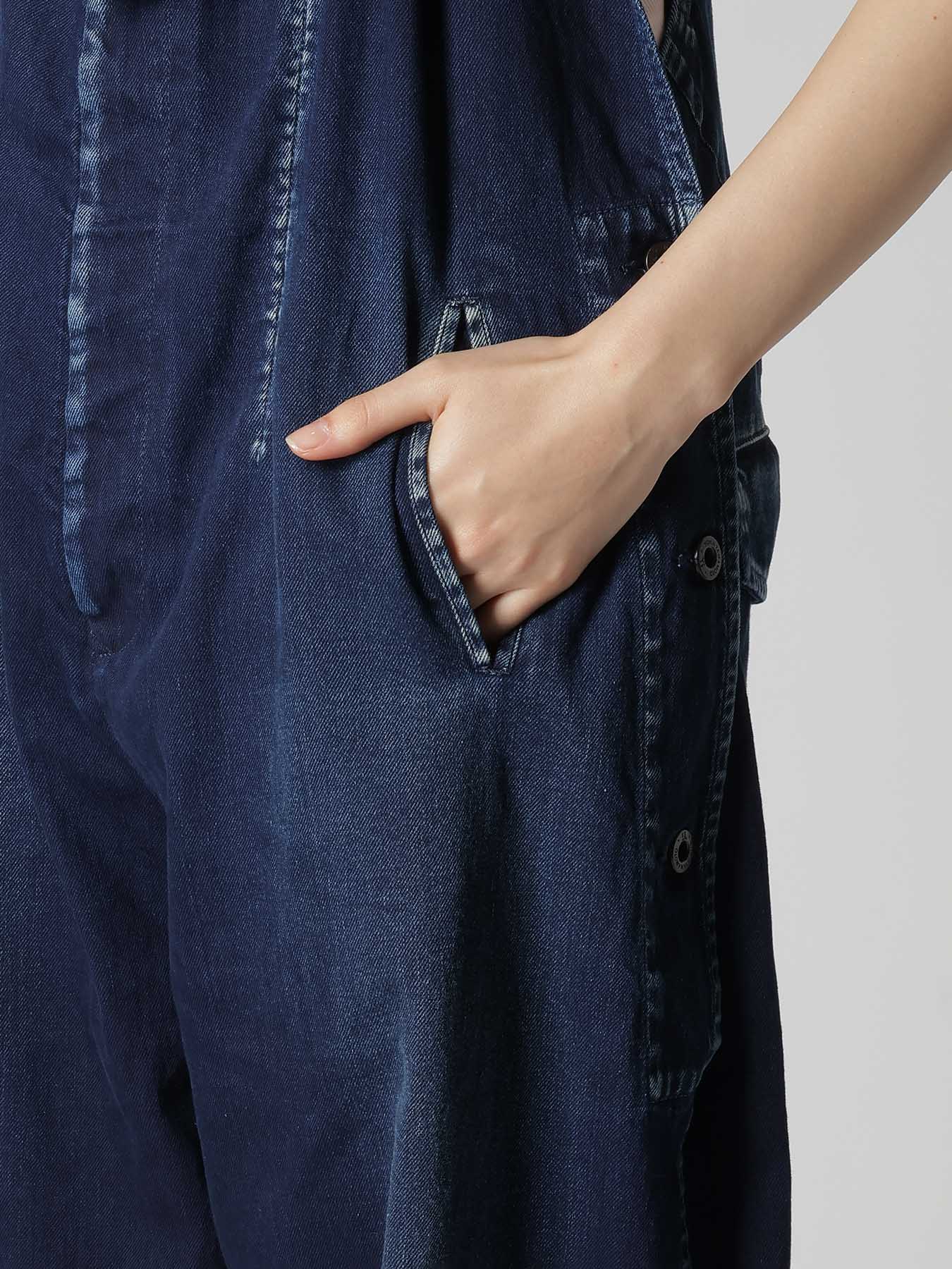 8OZ SPOTTED DENIM OVERALL