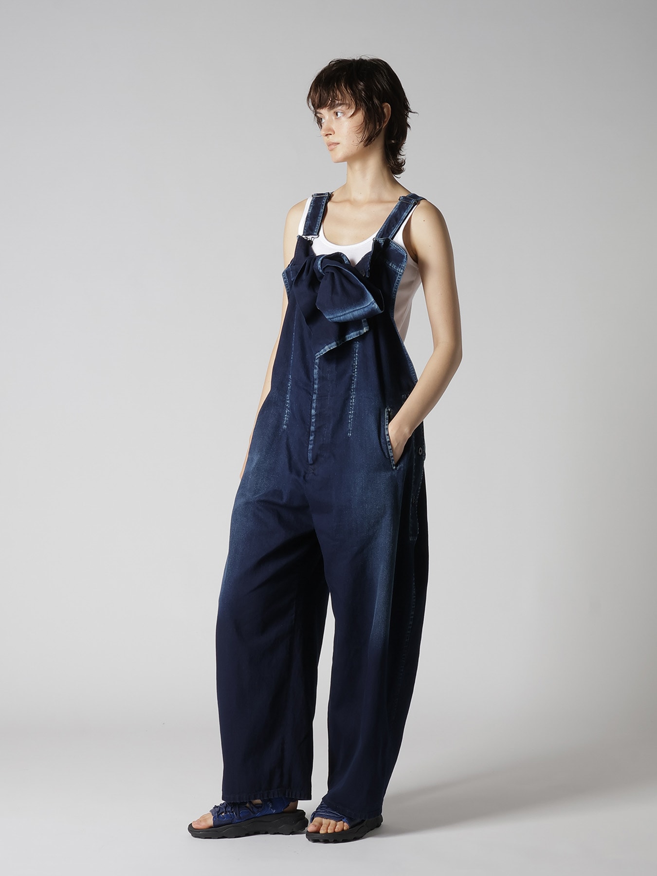 8OZ SPOTTED DENIM OVERALL