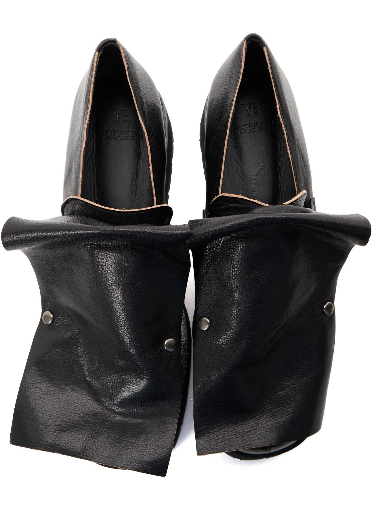 SURFACE-DYED SOFT TAN LEATHER 2 WAY LOAFERS